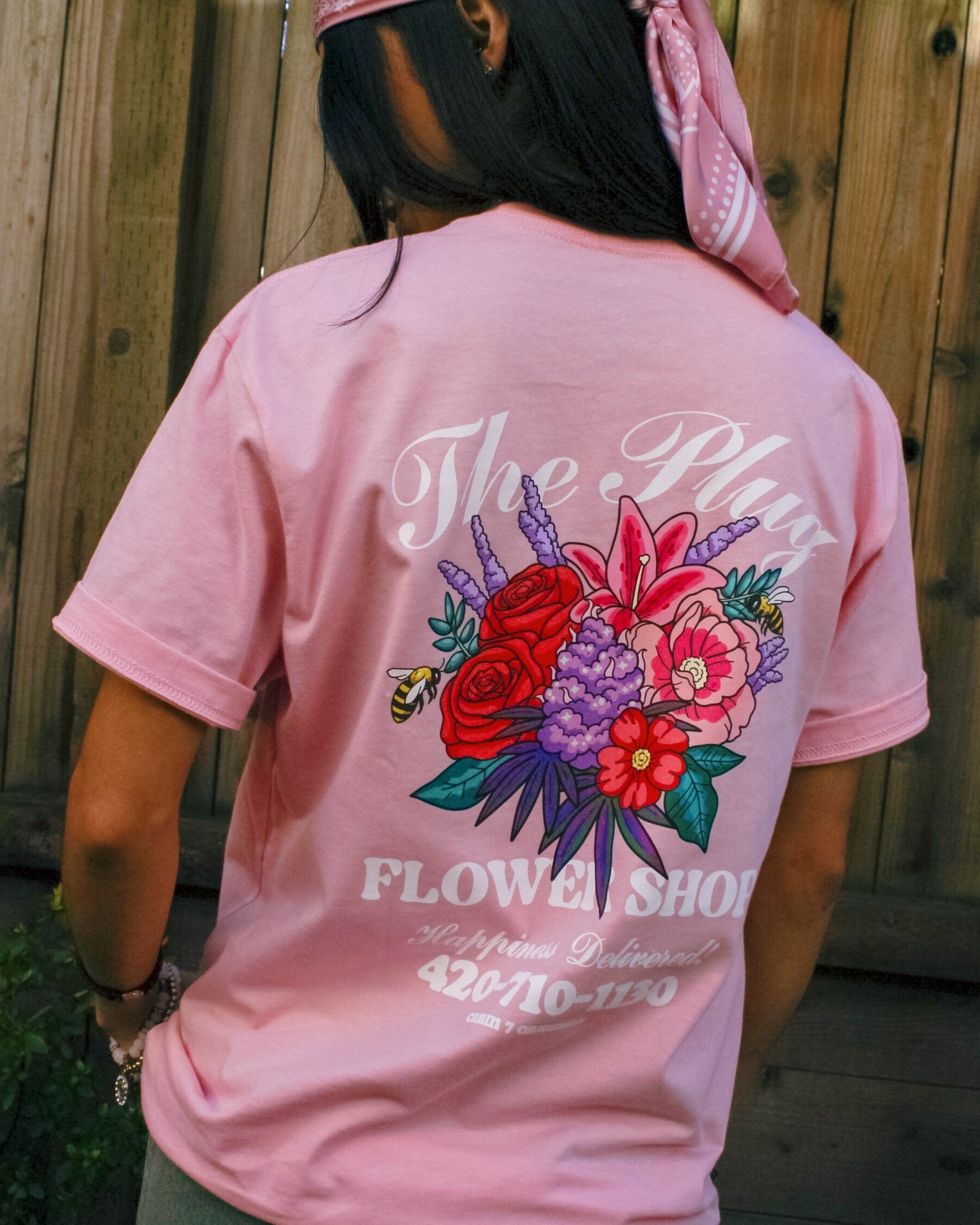 Flower Shop T-Shirt - Cotton Candy Pink