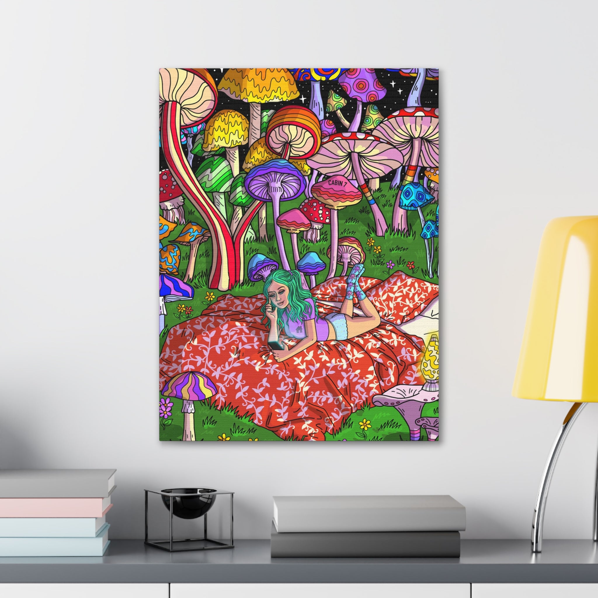 "Mushroom Forest" Canvas Print
