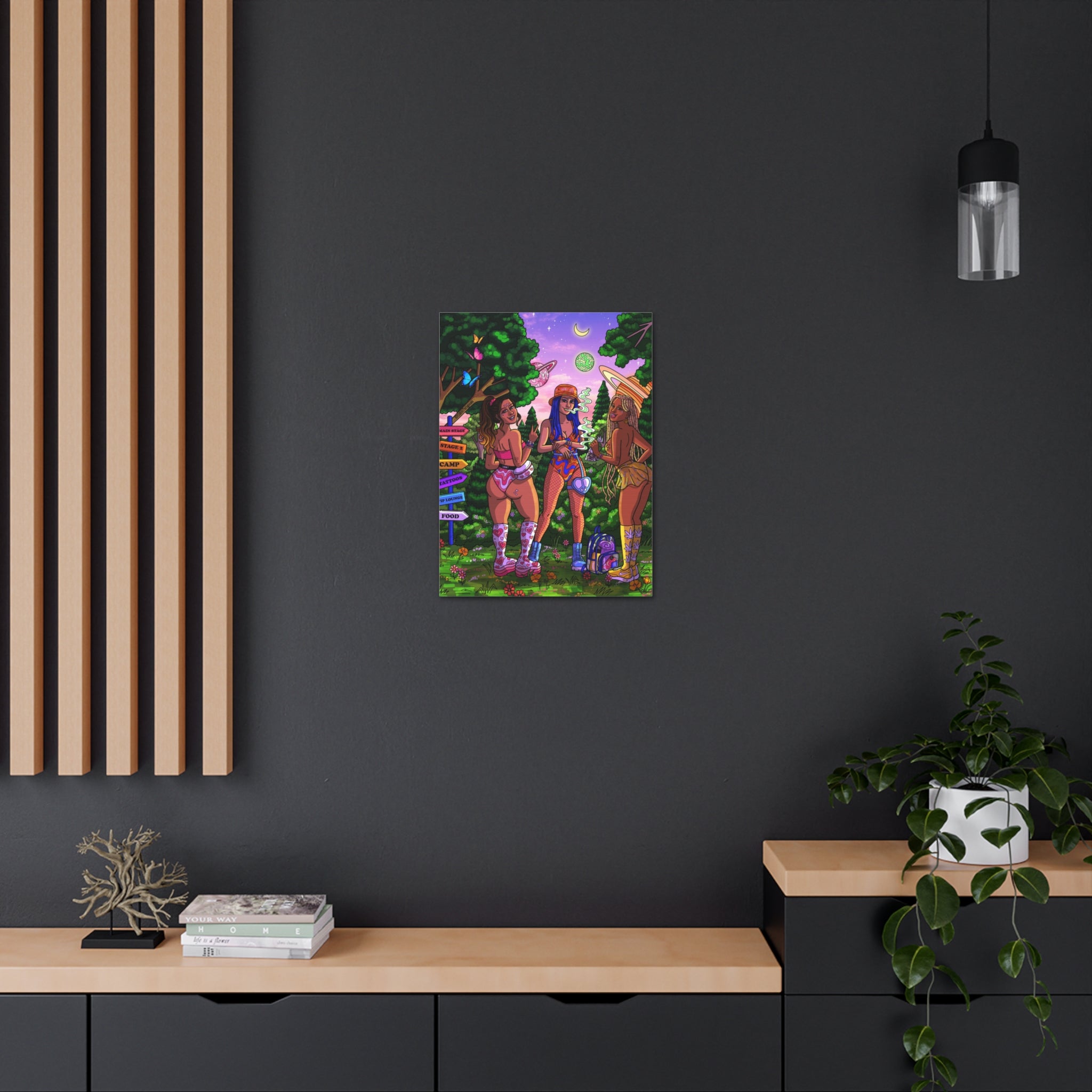 "Festie Besties" Canvas Print
