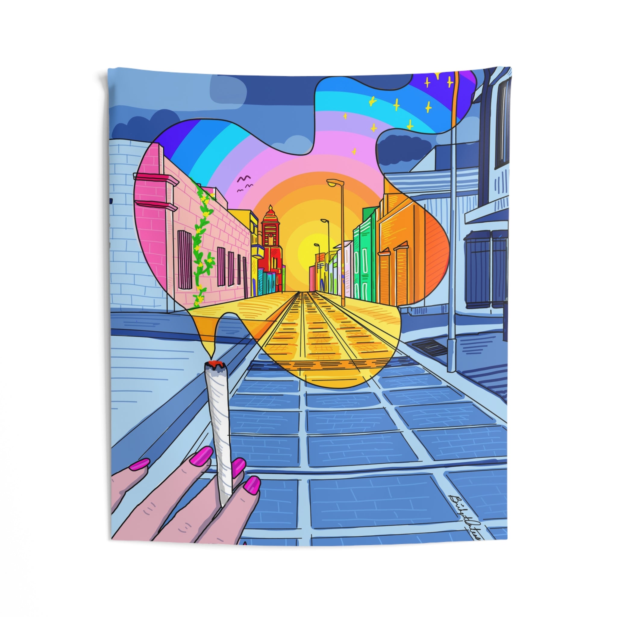 "Medicated Perspective OG" Wall Tapestry