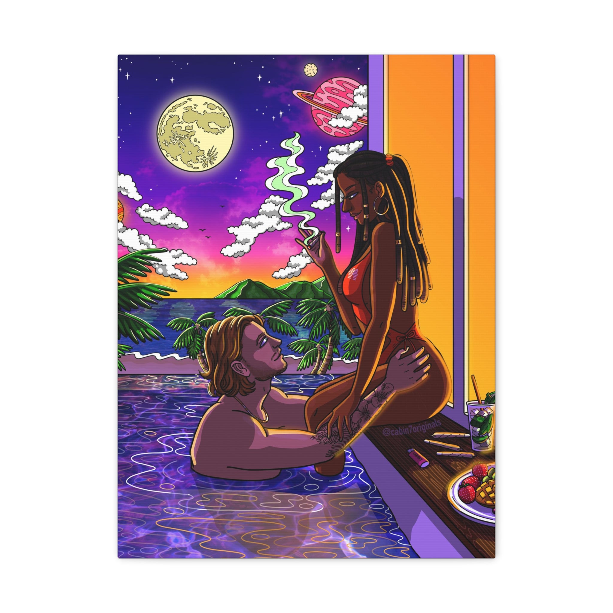 "Baecation" Canvas Print