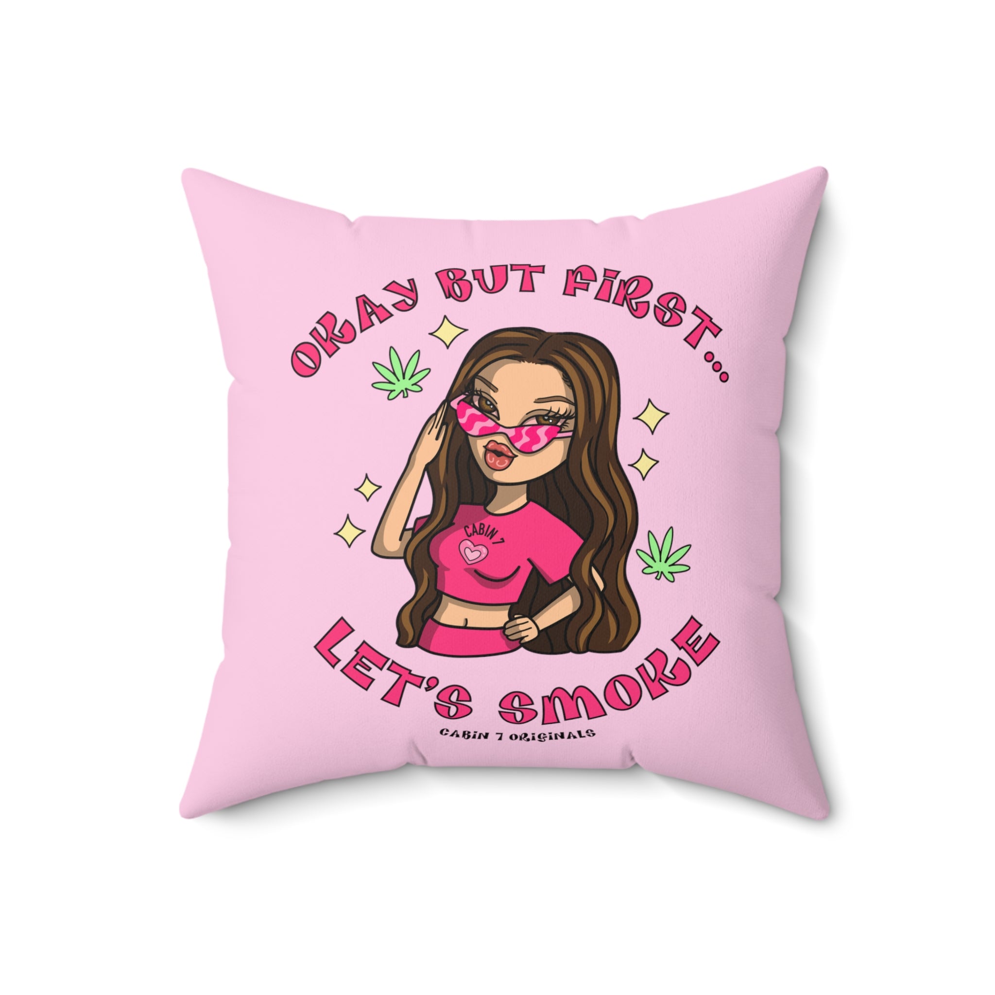 Let's Smoke Throw Pillow