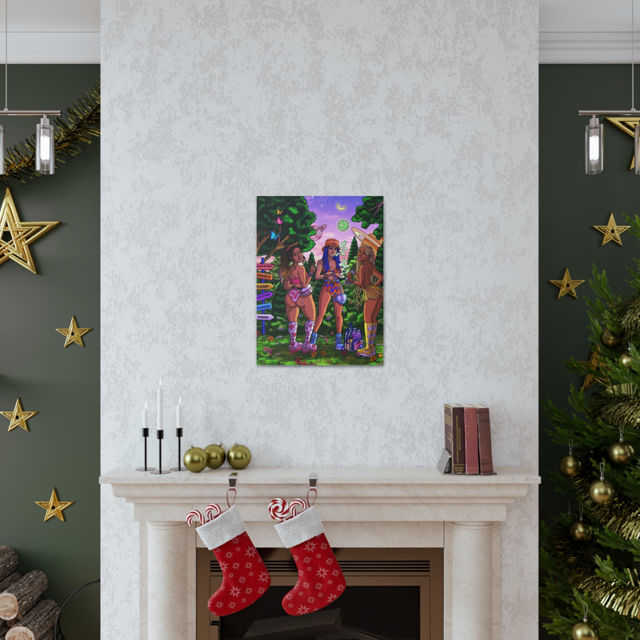 "Festie Besties" Canvas Print