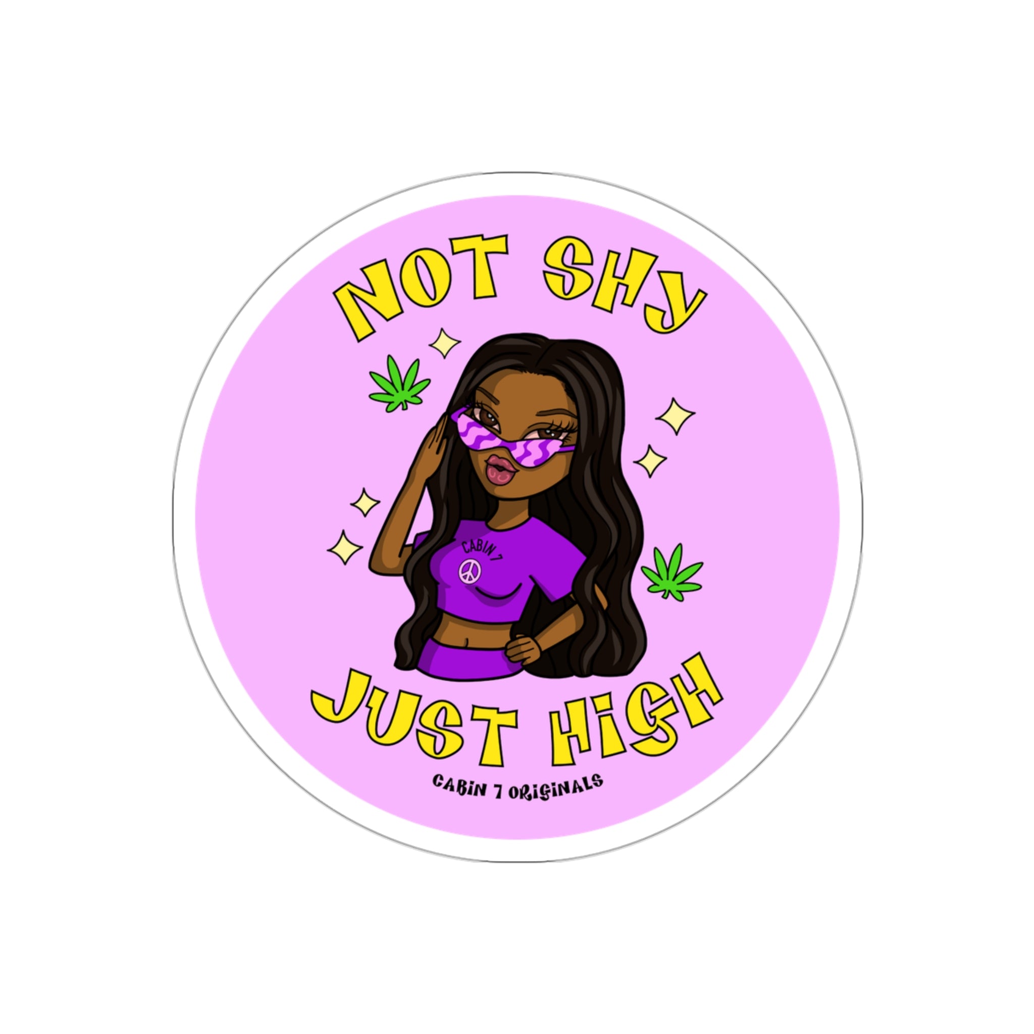 Not Shy Sticker