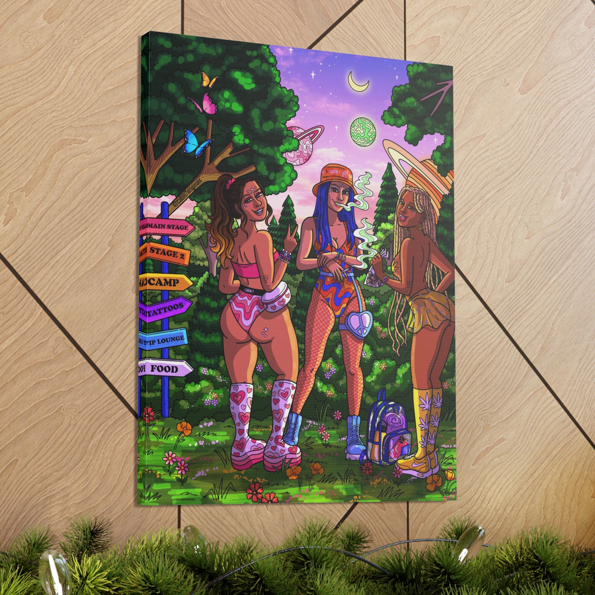 "Festie Besties" Canvas Print