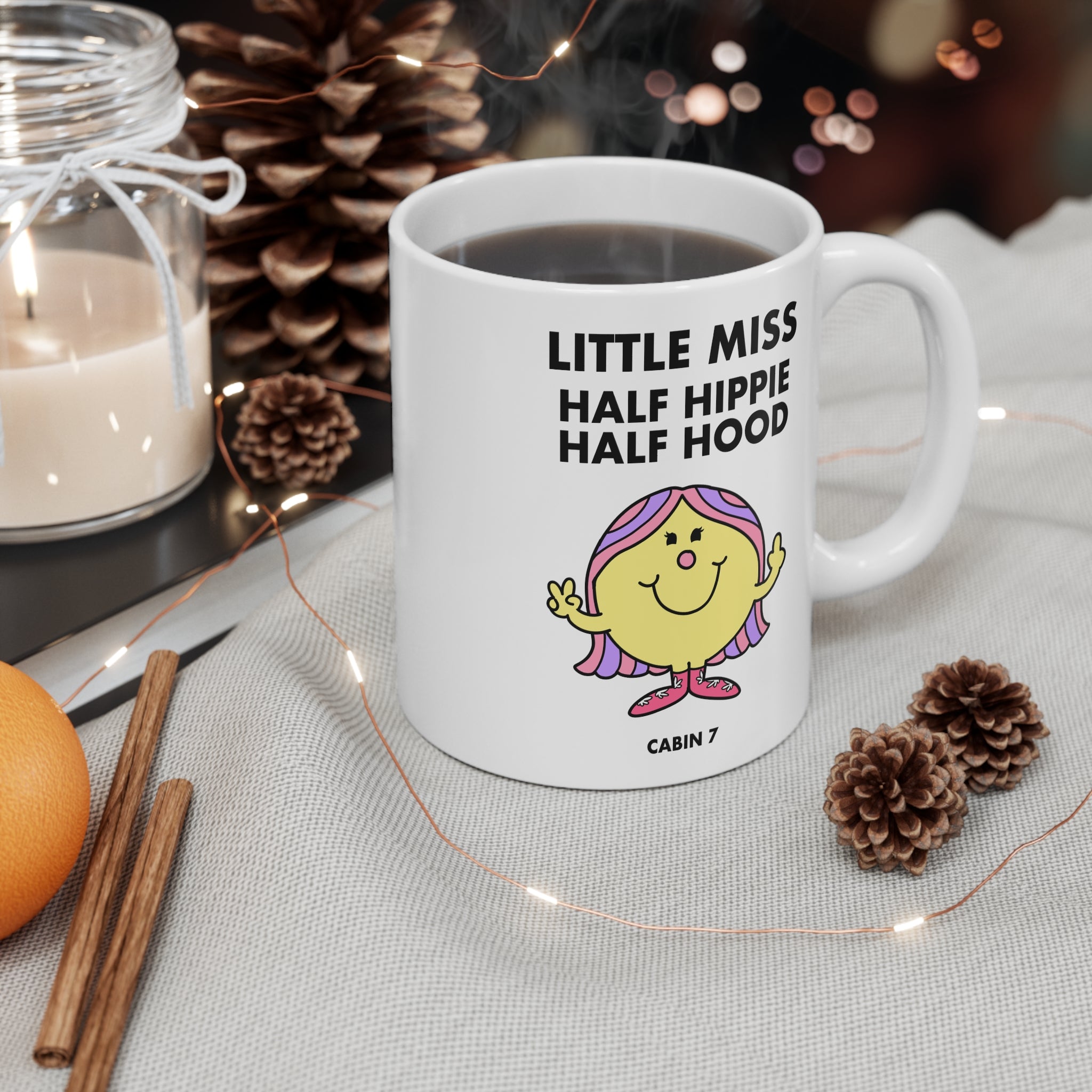 Little Miss Half Hippie, Half Hood Mug