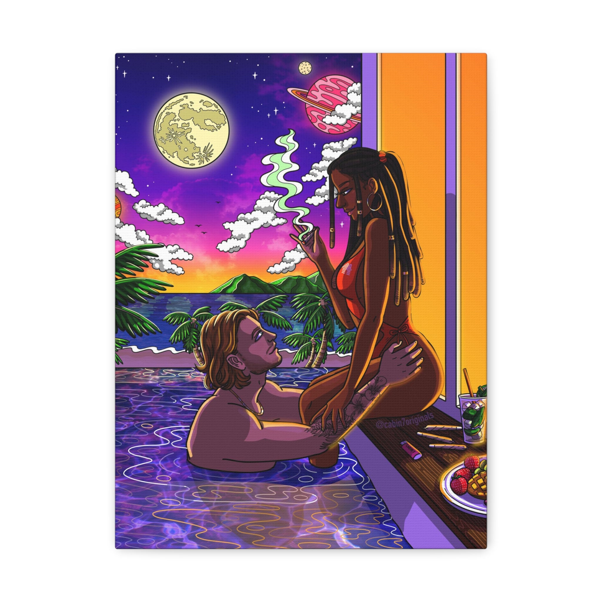 "Baecation" Canvas Print