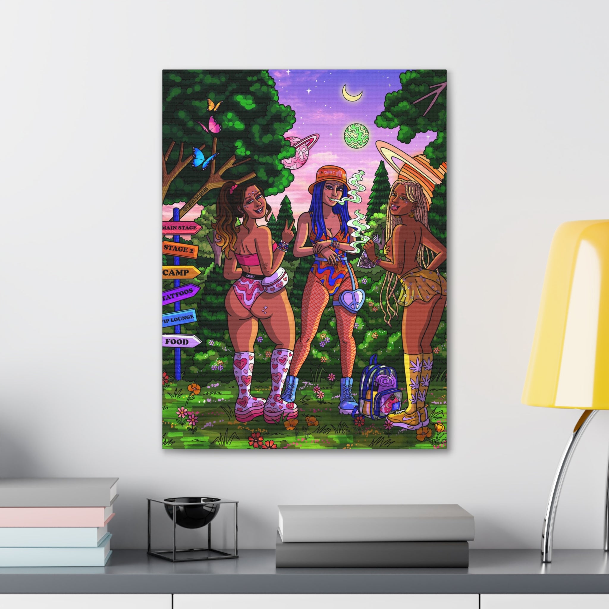 "Festie Besties" Canvas Print