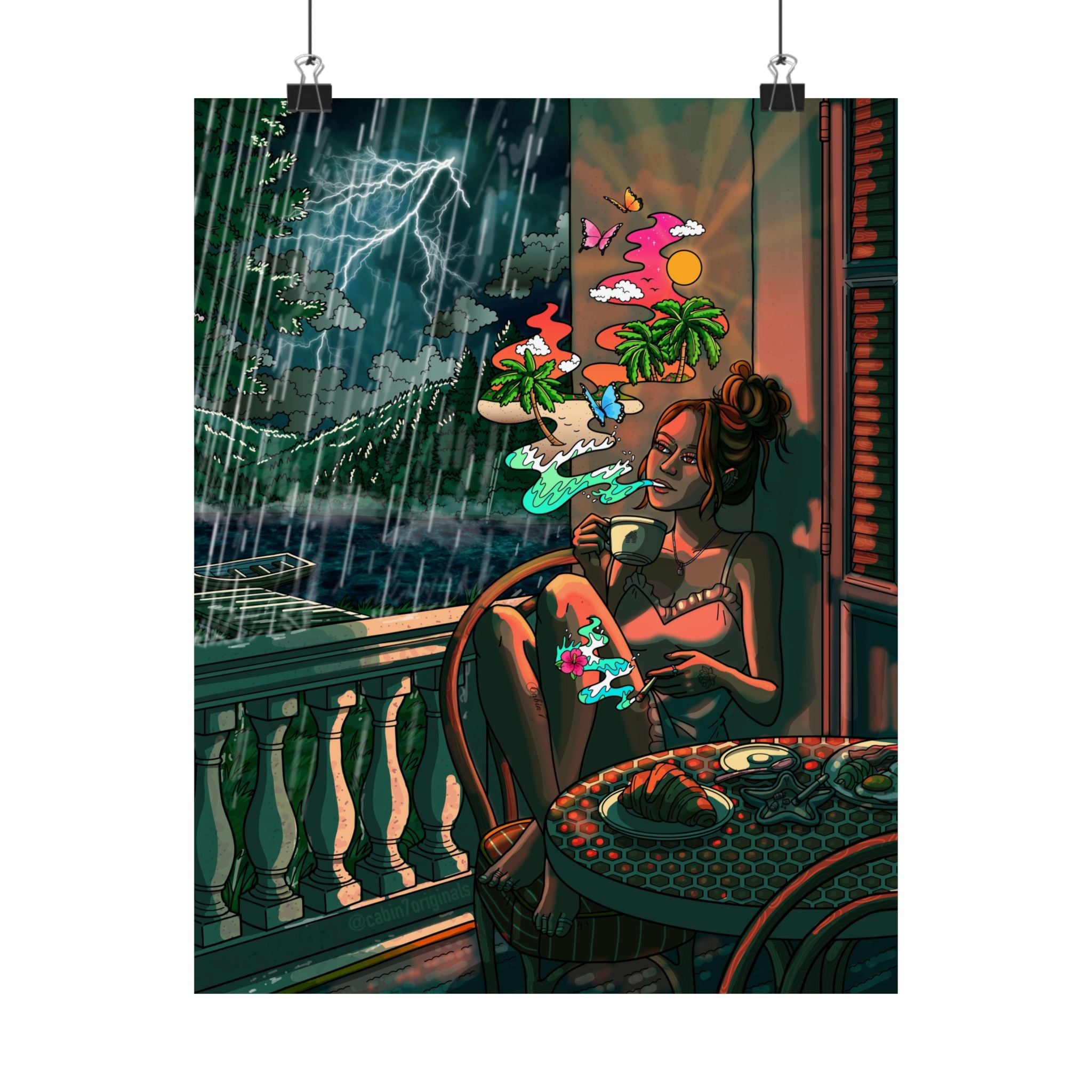 "Wish You Were Here" Poster Print