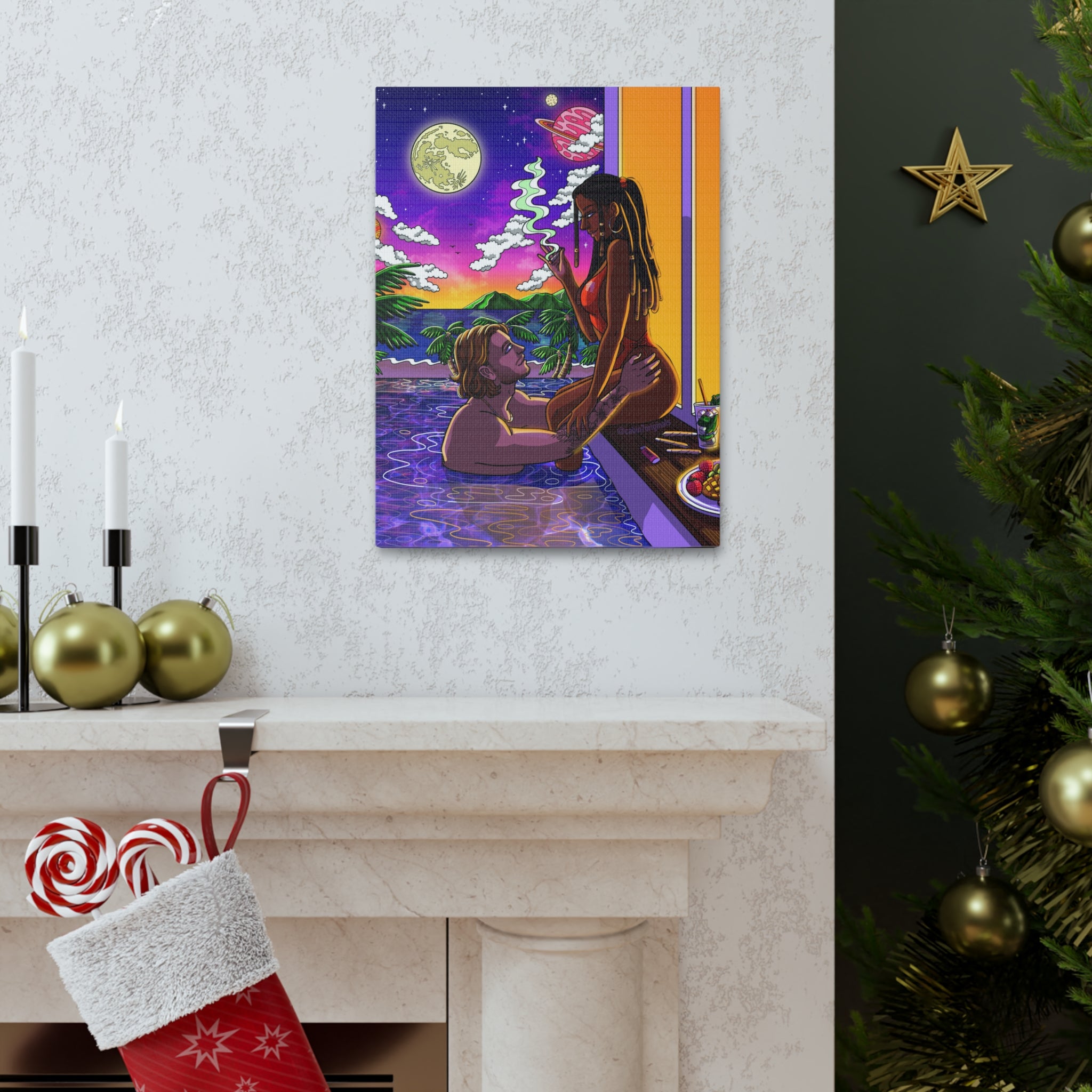 "Baecation" Canvas Print