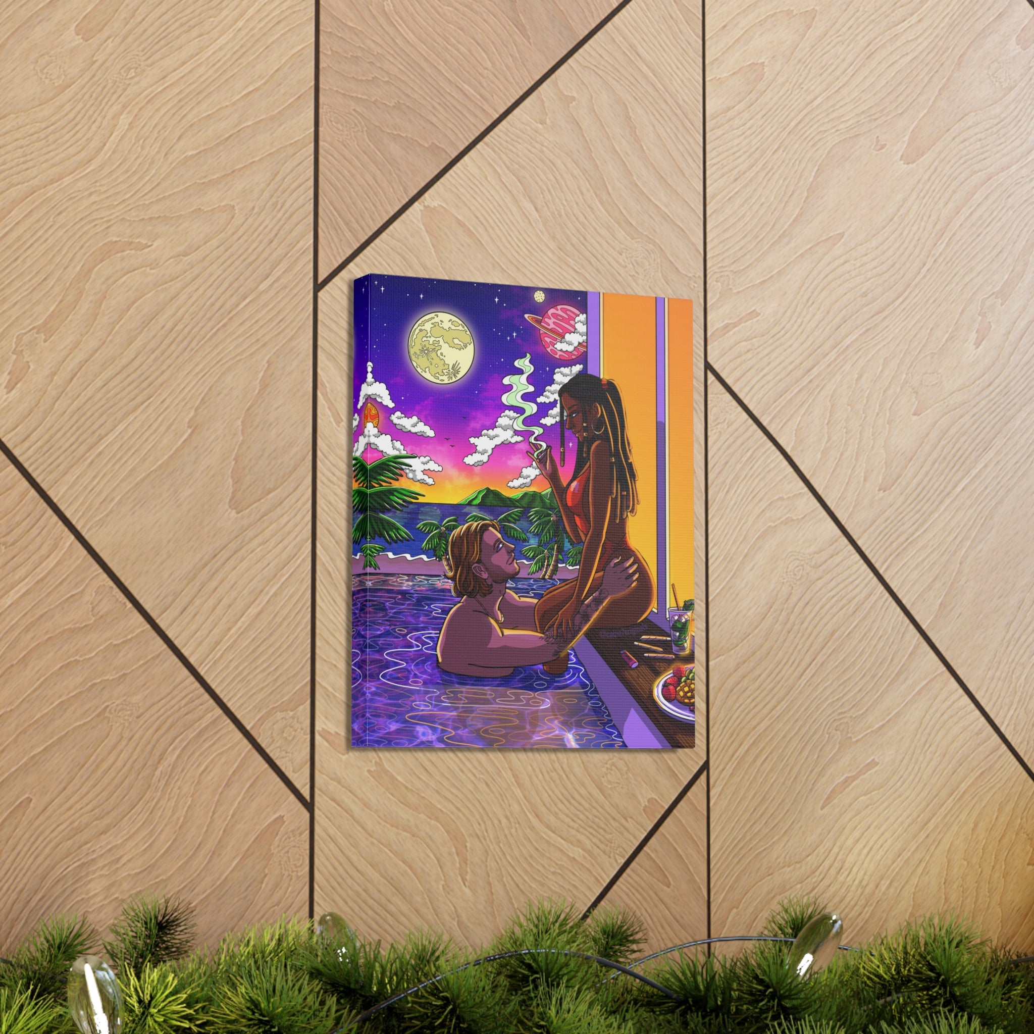 "Baecation" Canvas Print