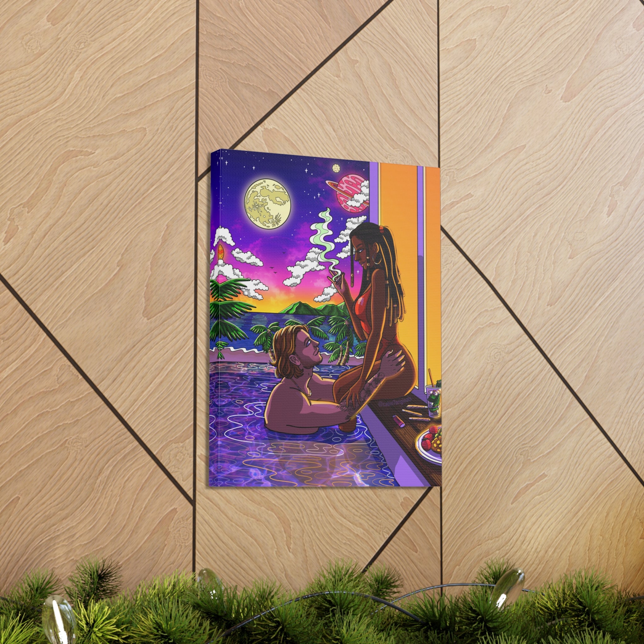 "Baecation" Canvas Print