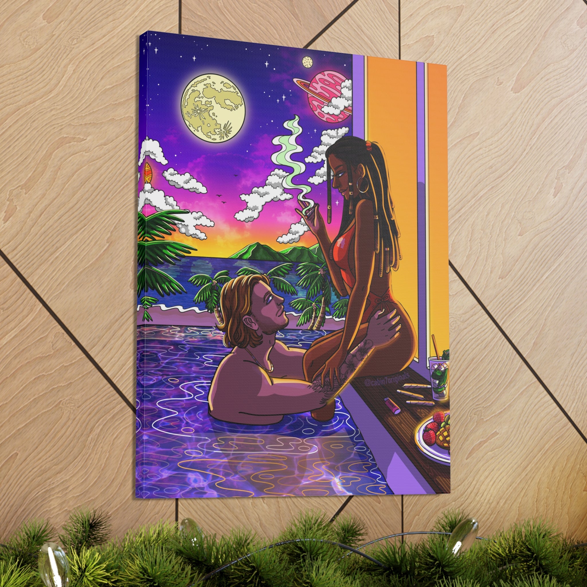 "Baecation" Canvas Print