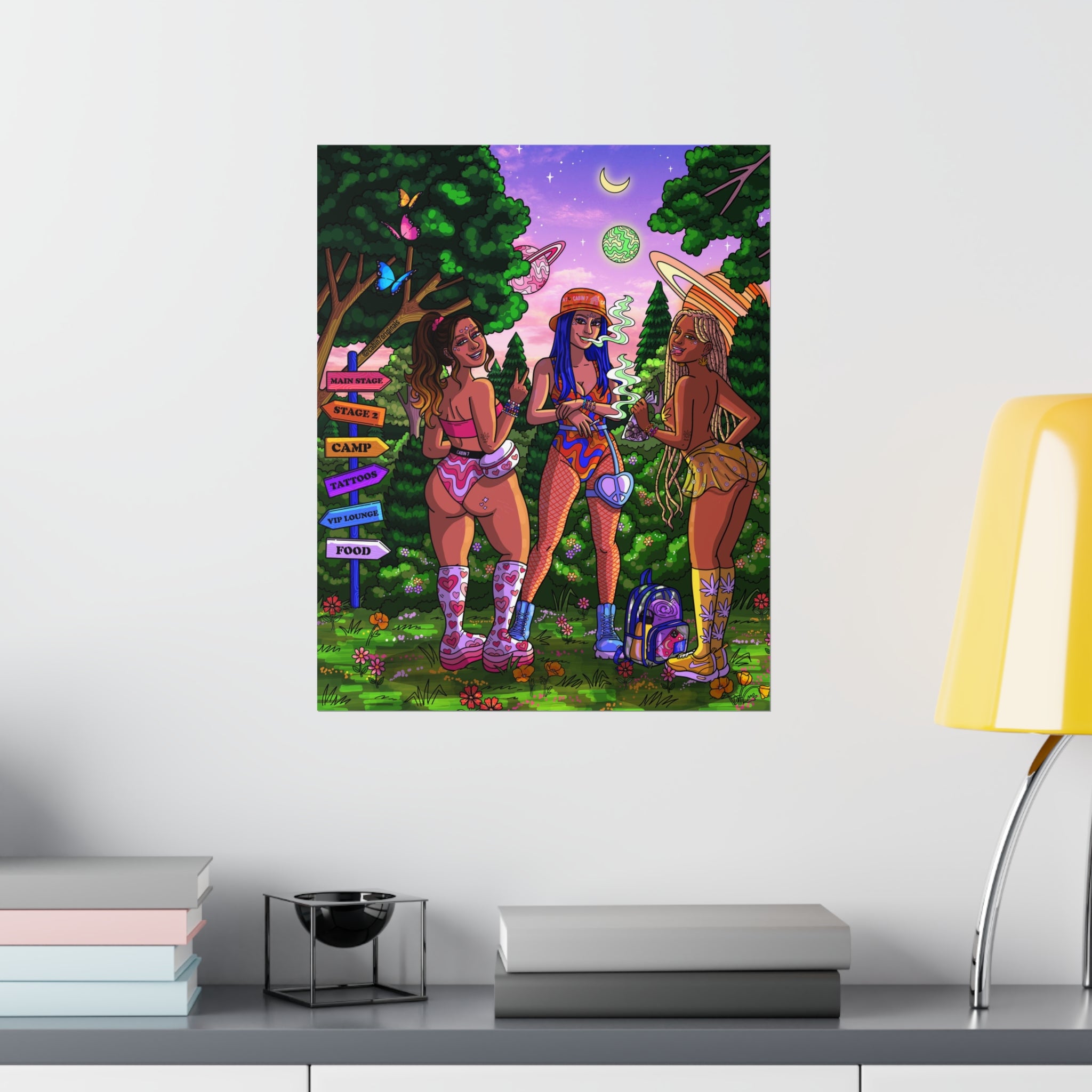 "Festie Besties" Poster Print