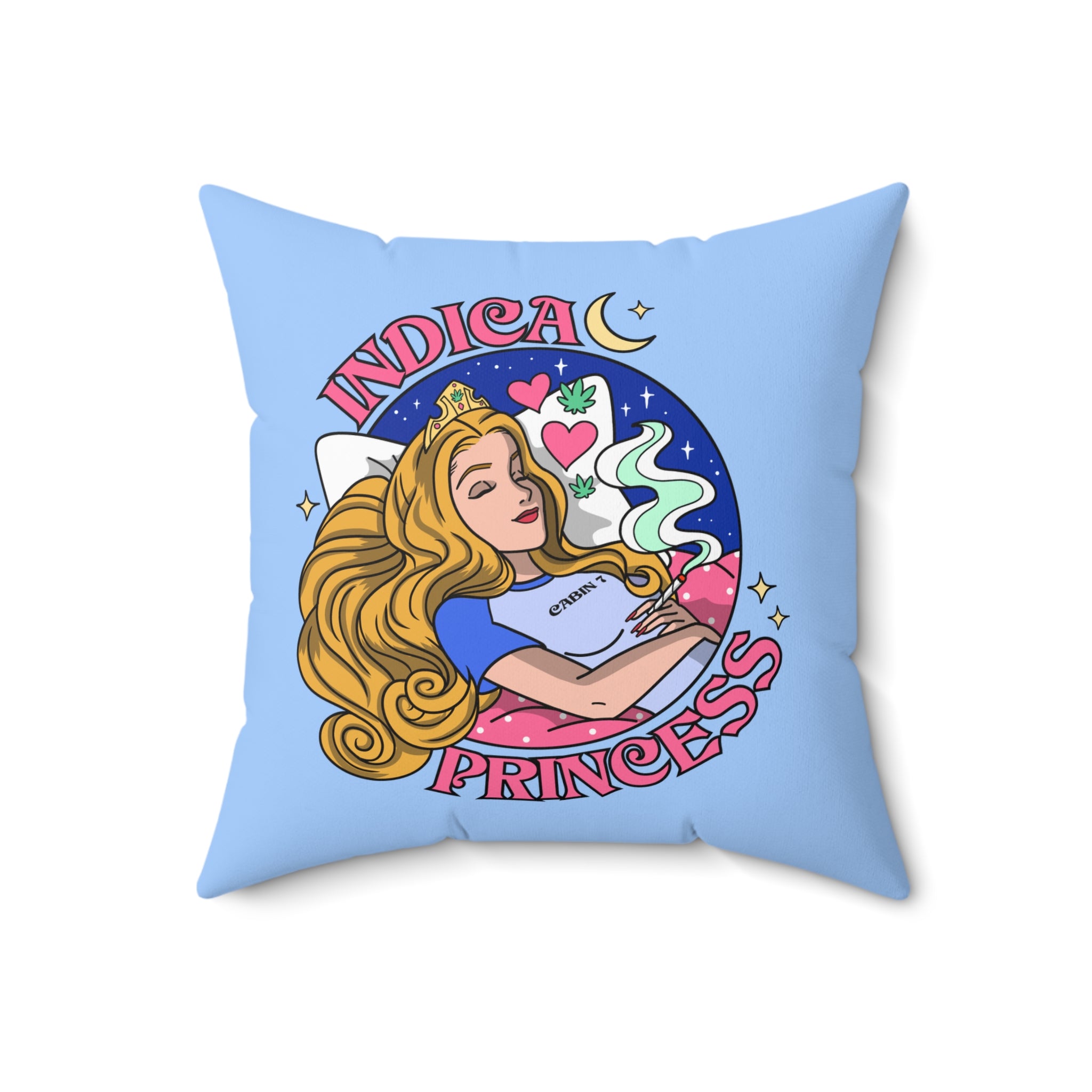 Indica Princess Throw Pillow
