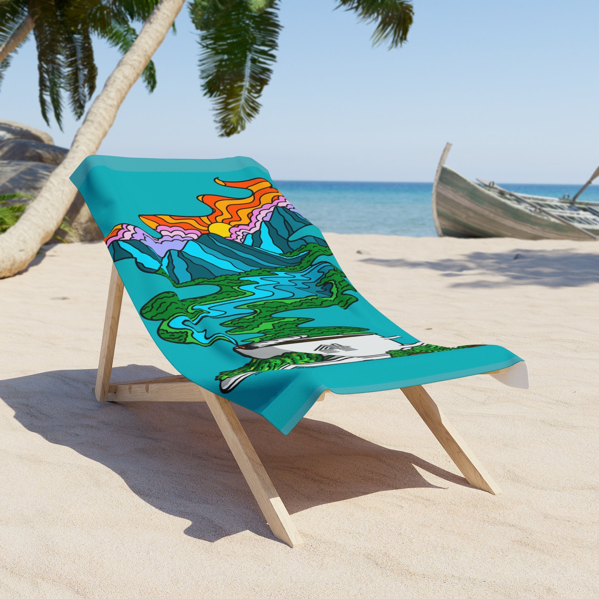 Mugs & Nugs Beach Towel