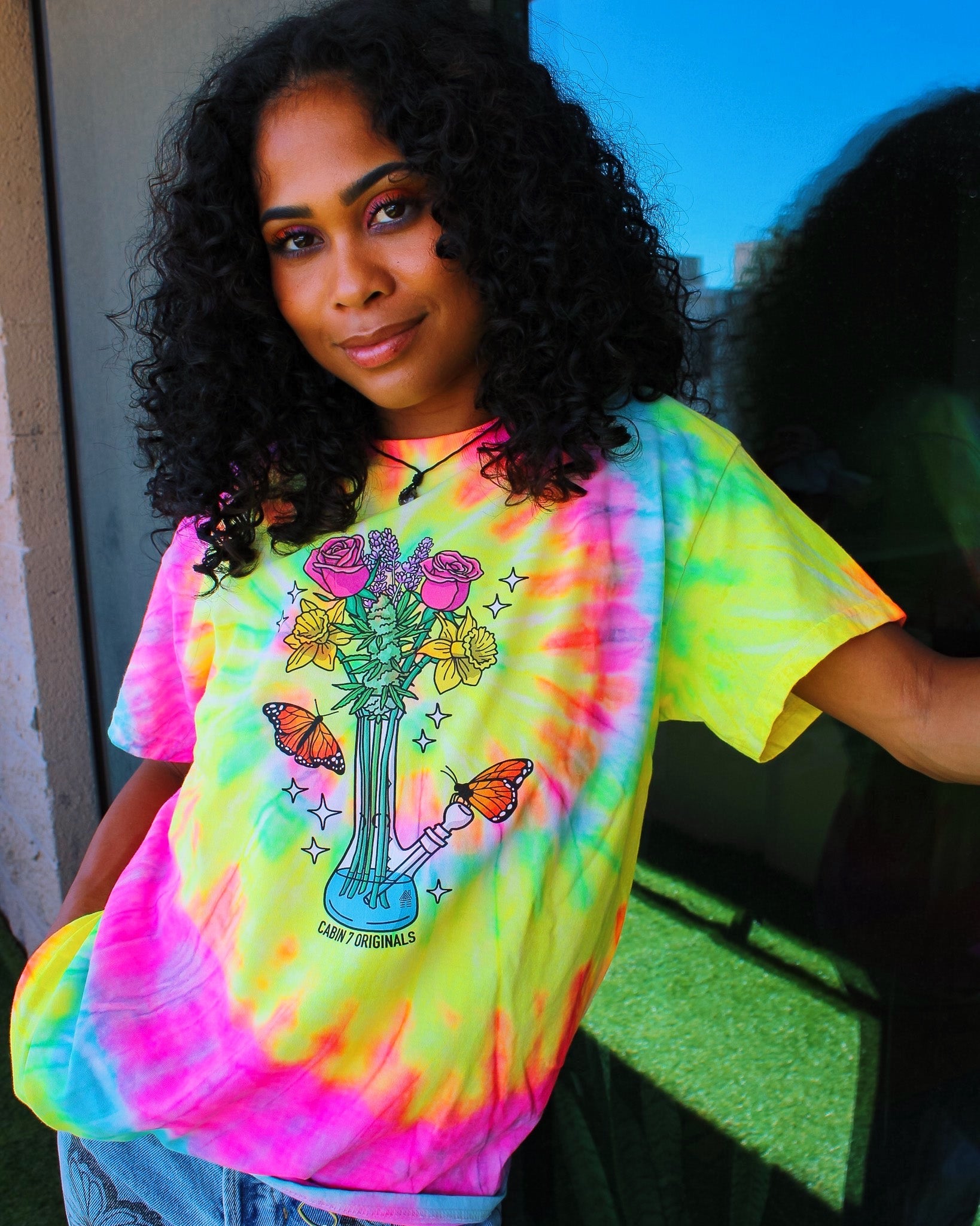 Bong Bouquet Tie Dye T-Shirt