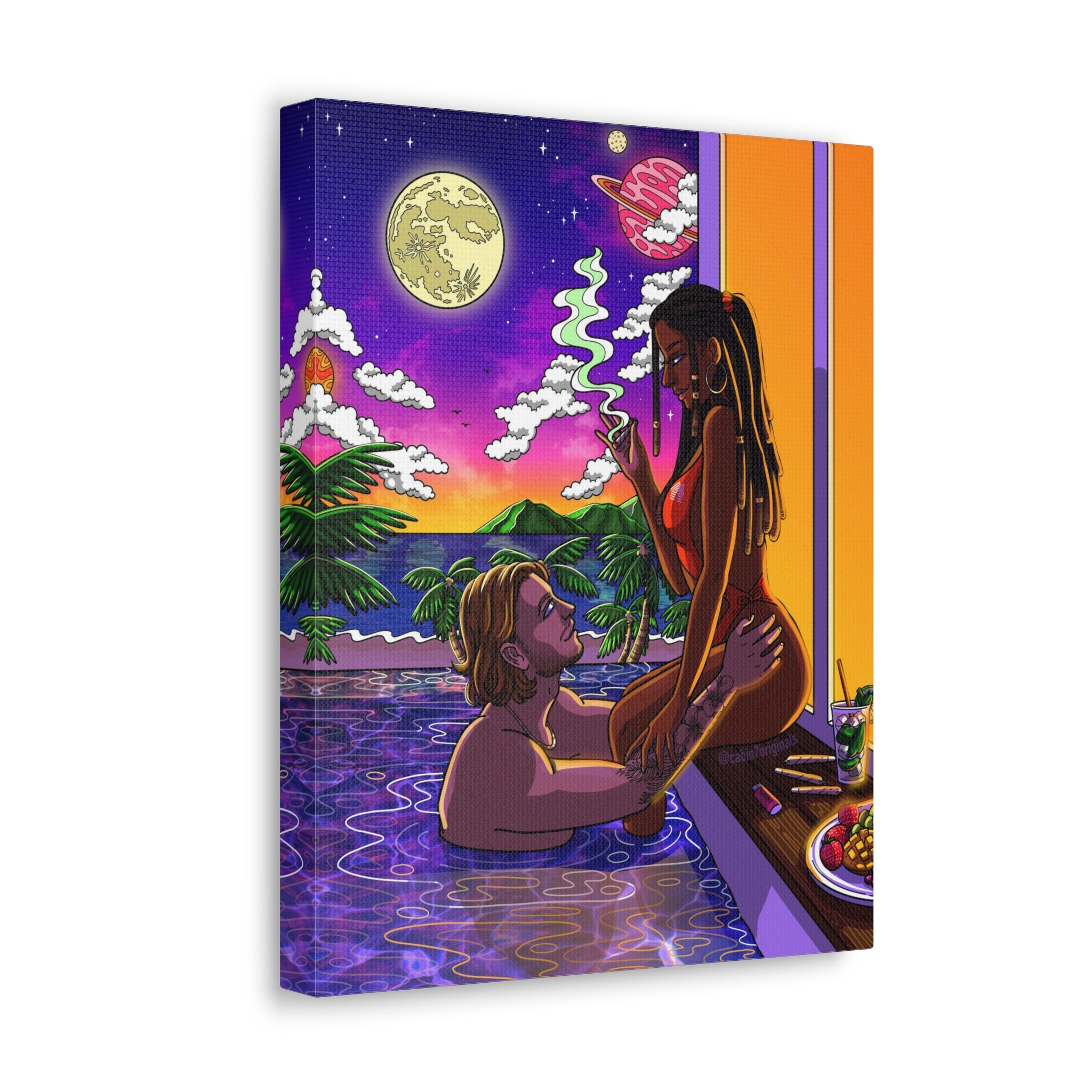 "Baecation" Canvas Print