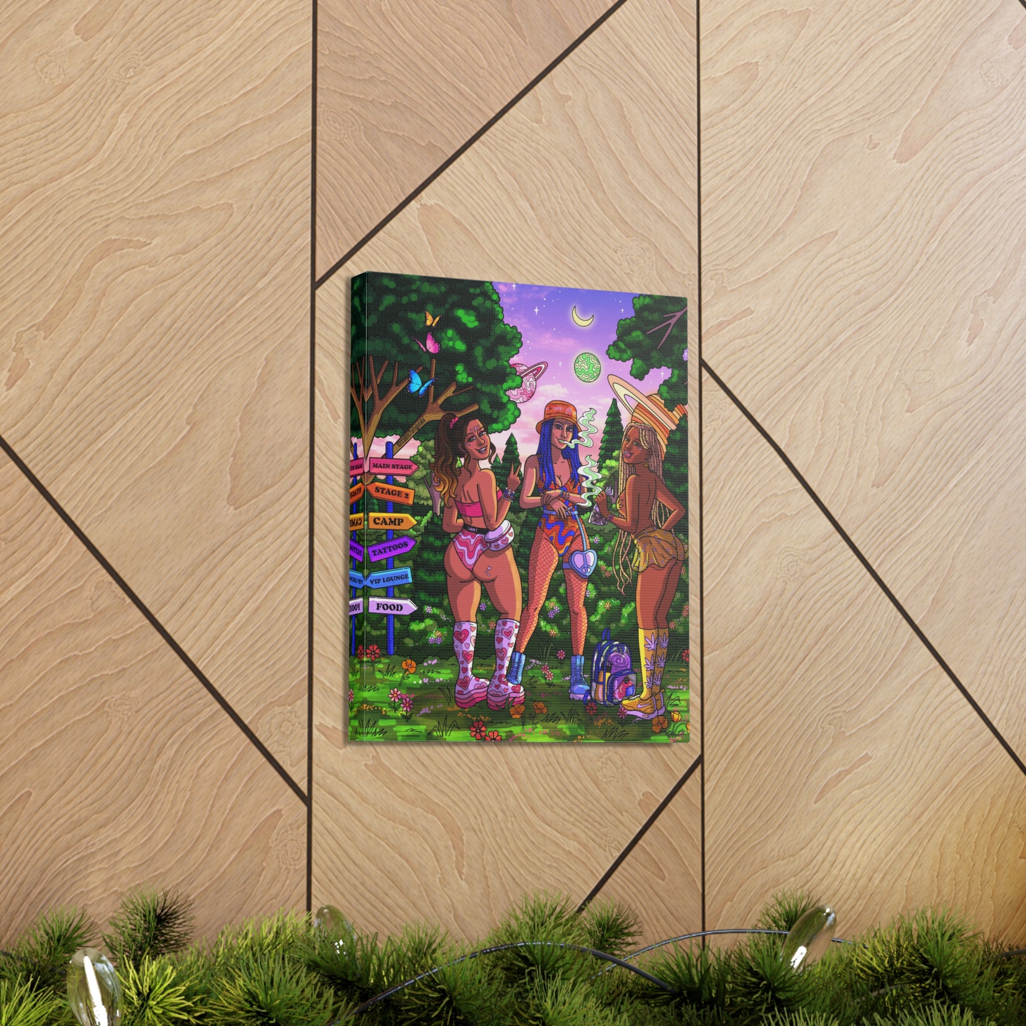"Festie Besties" Canvas Print