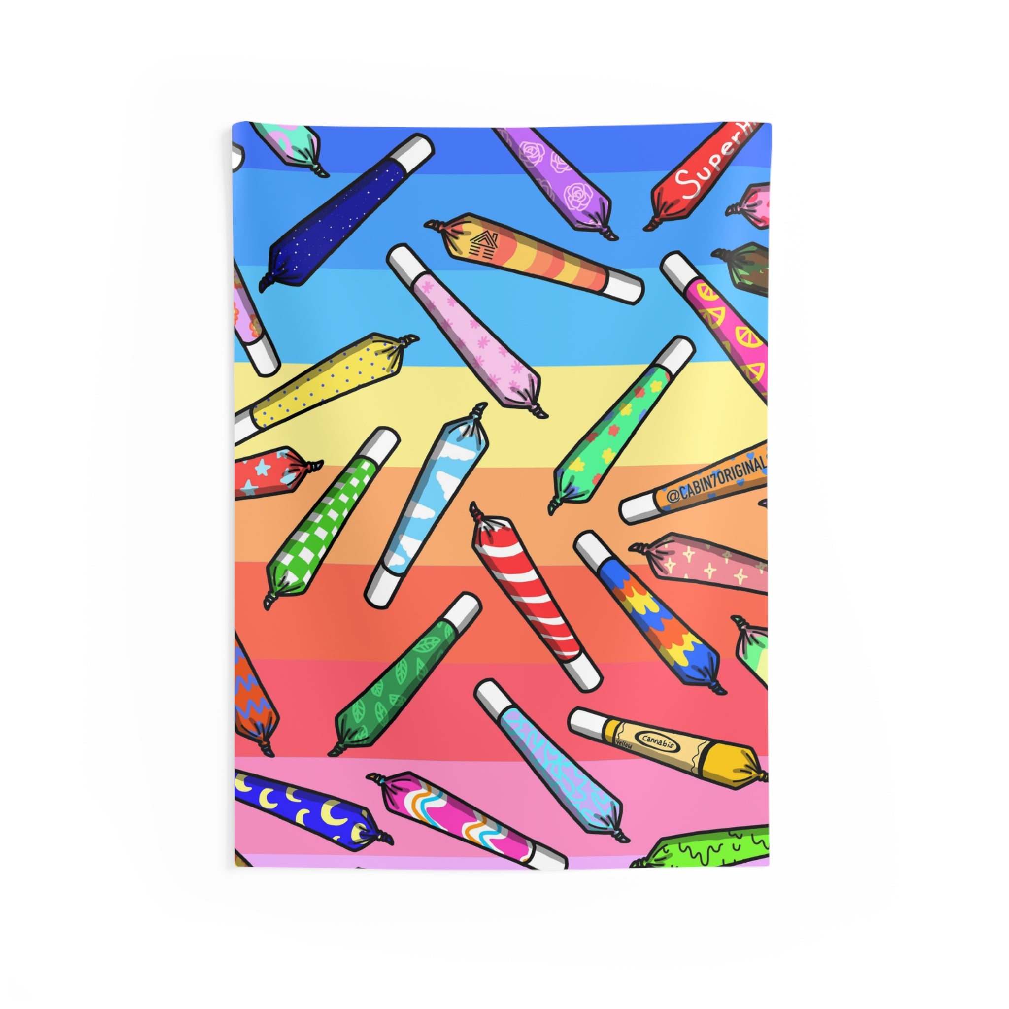 "Rainbow Joints" Wall Tapestry