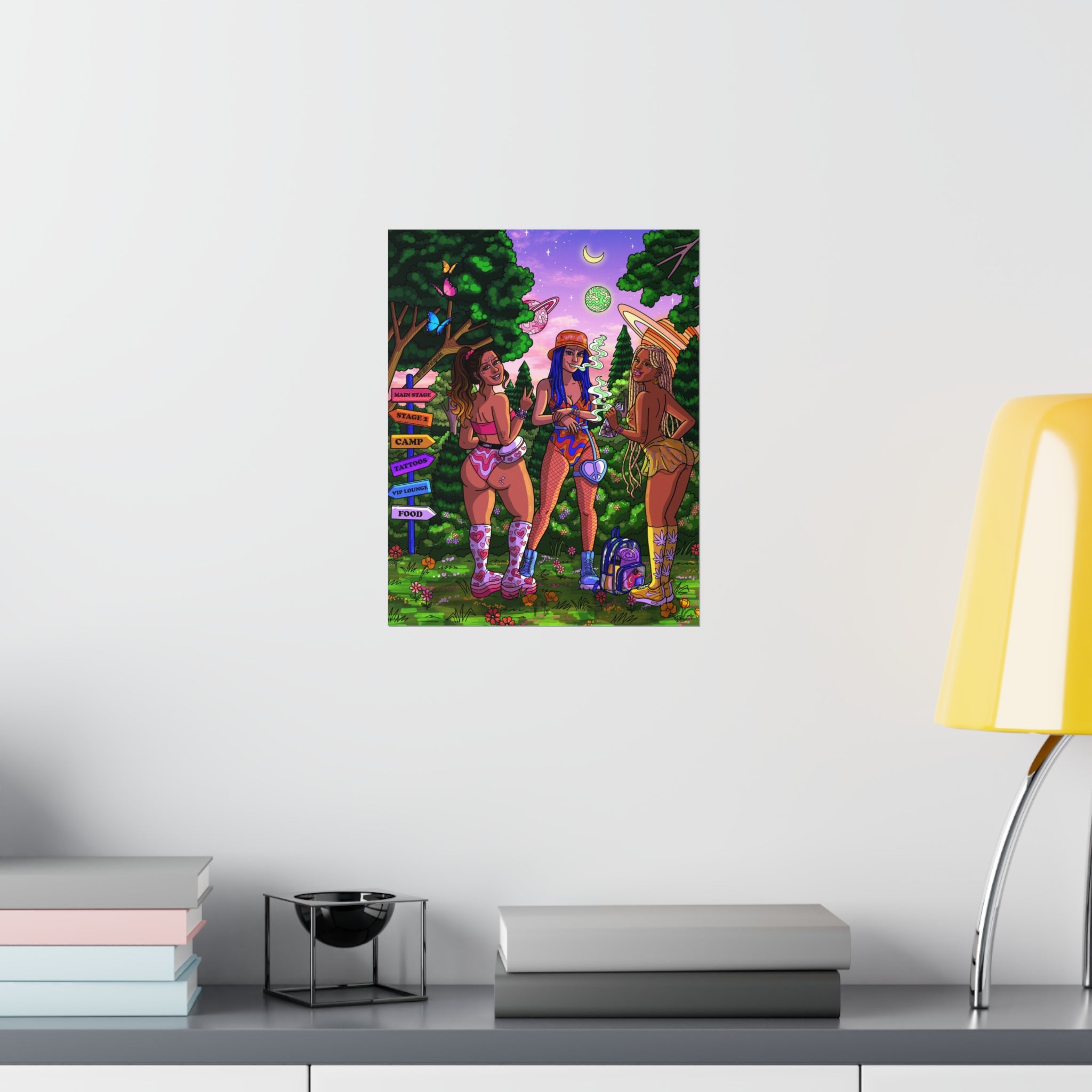 "Festie Besties" Poster Print