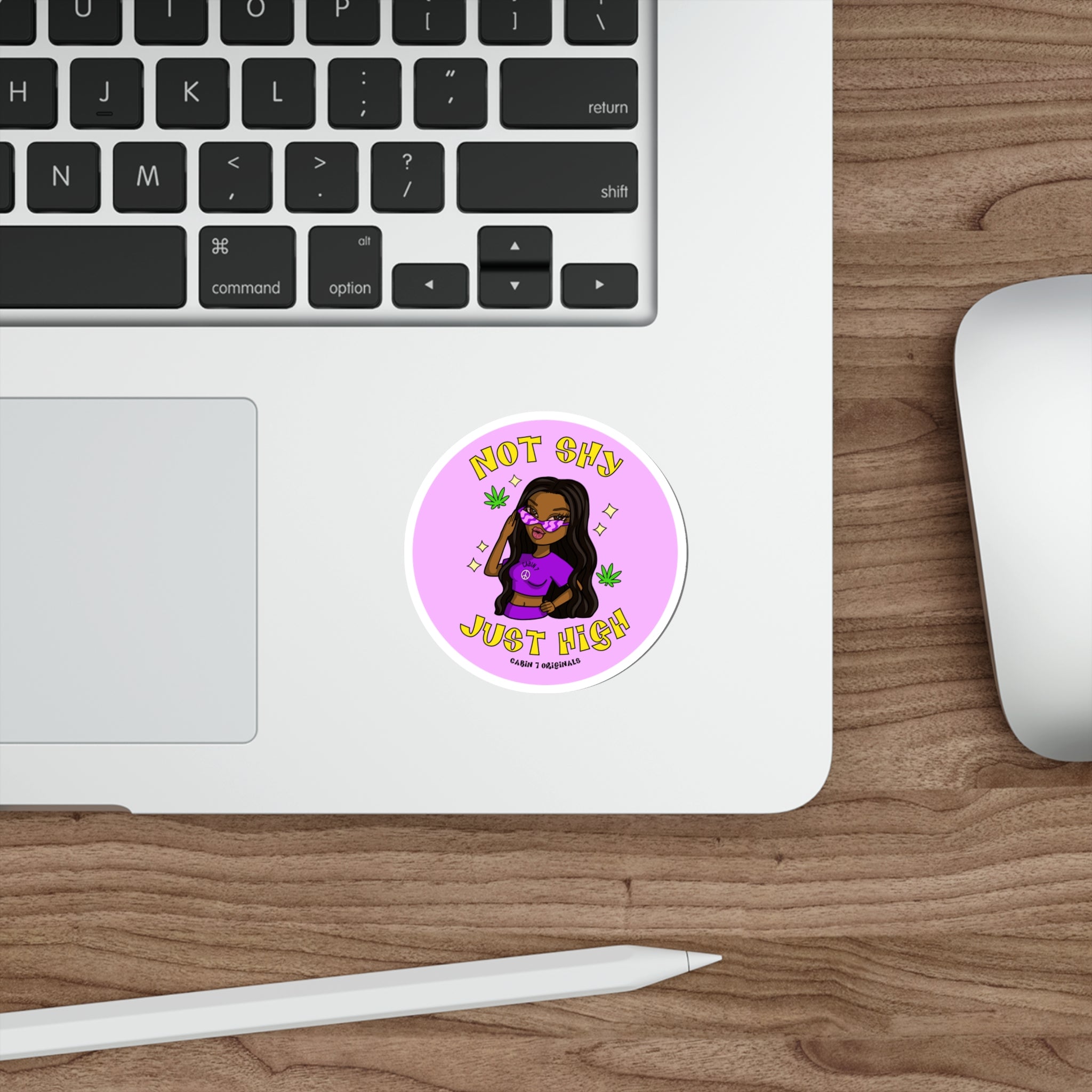Not Shy Sticker