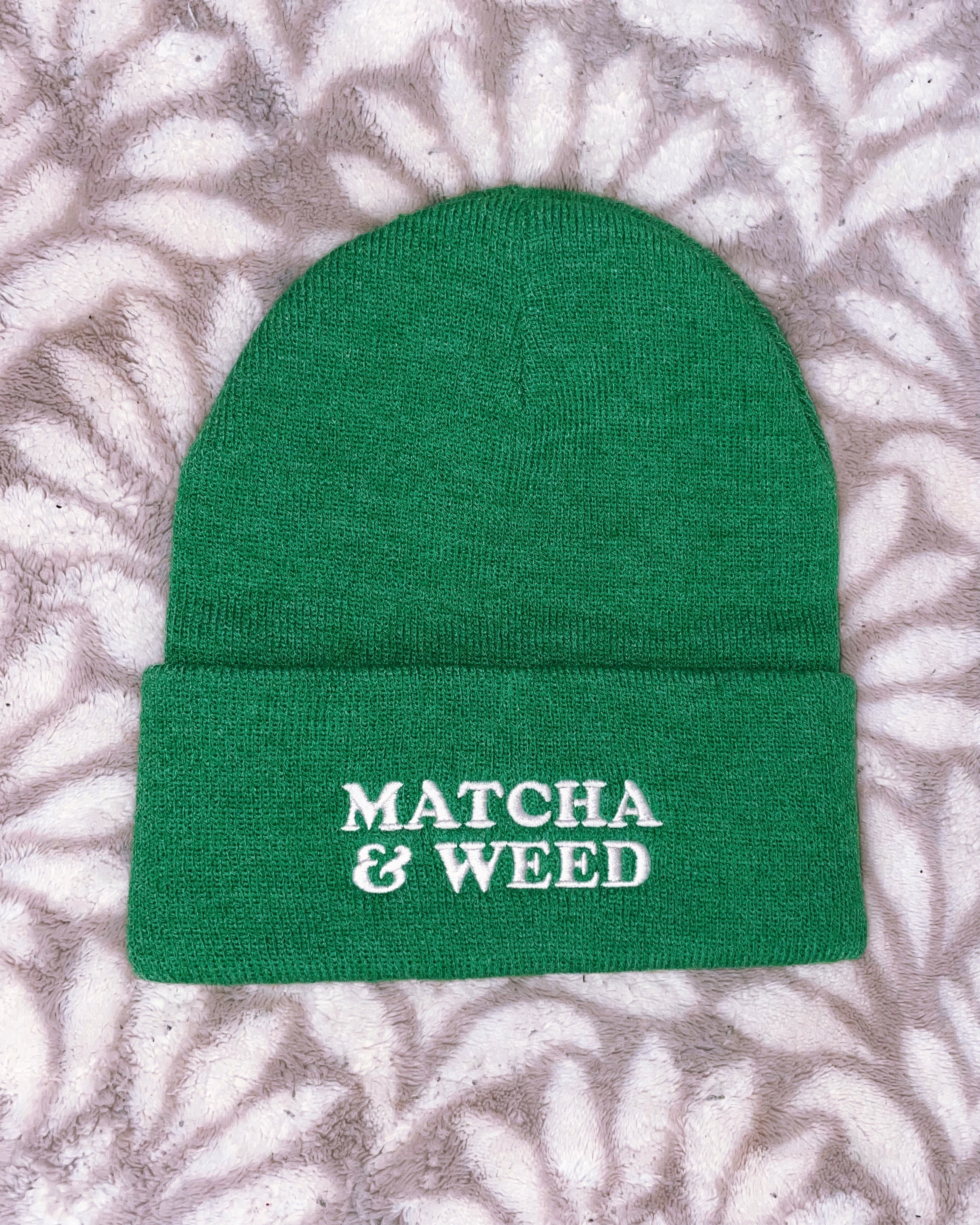 🎁 Matcha & Weed Beanie (100% off)
