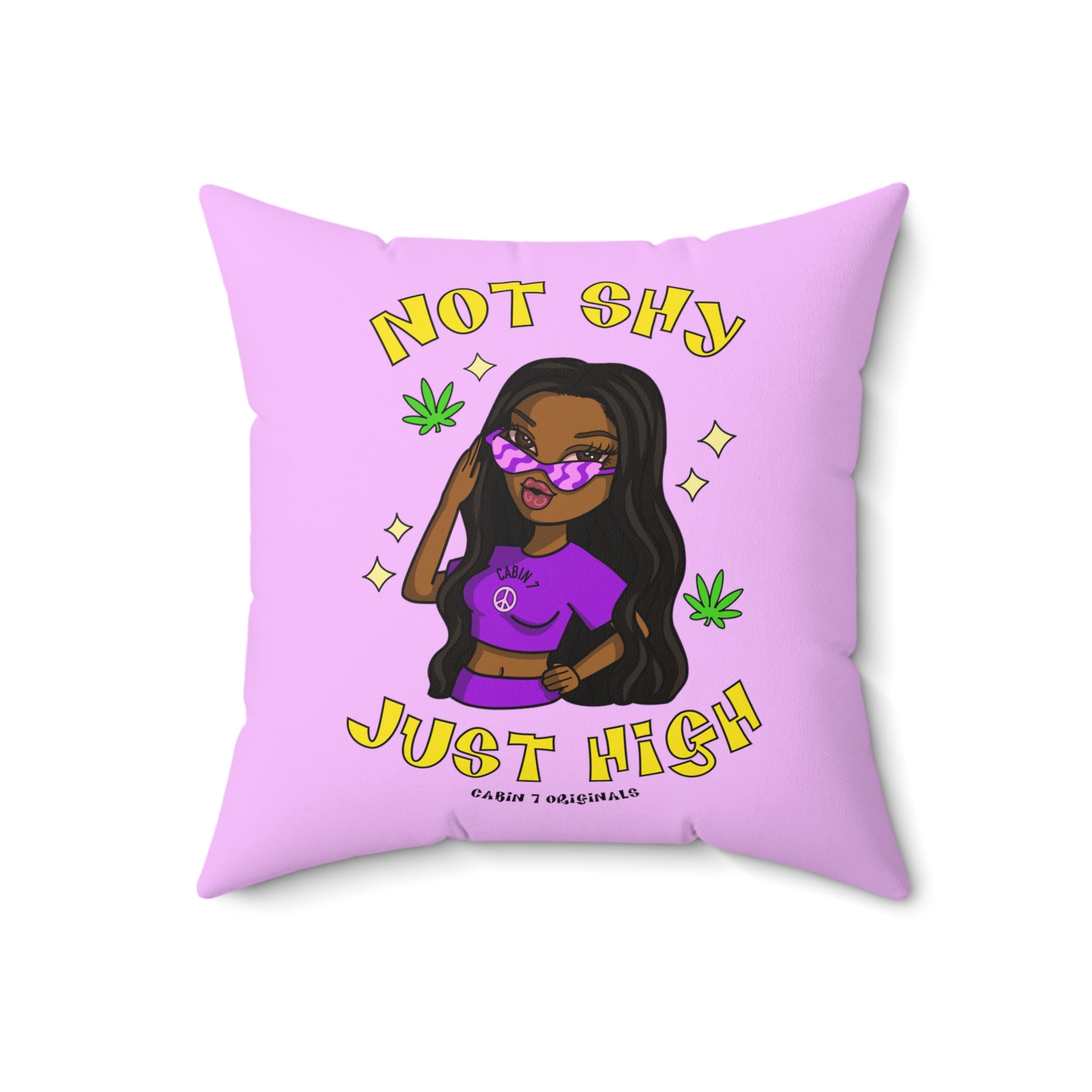 Not Shy Throw Pillow