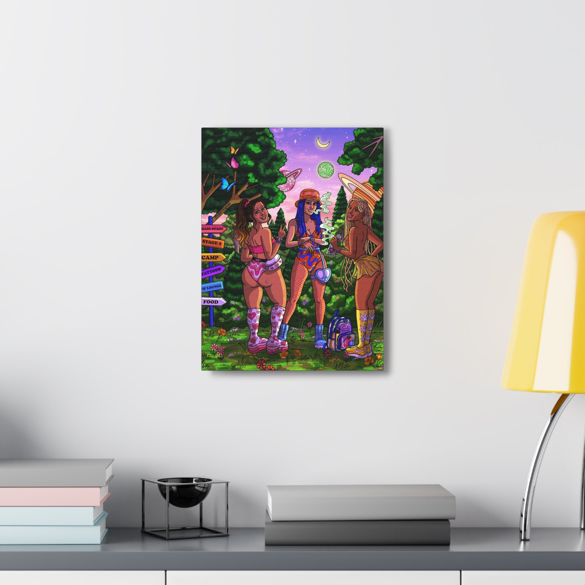 "Festie Besties" Canvas Print