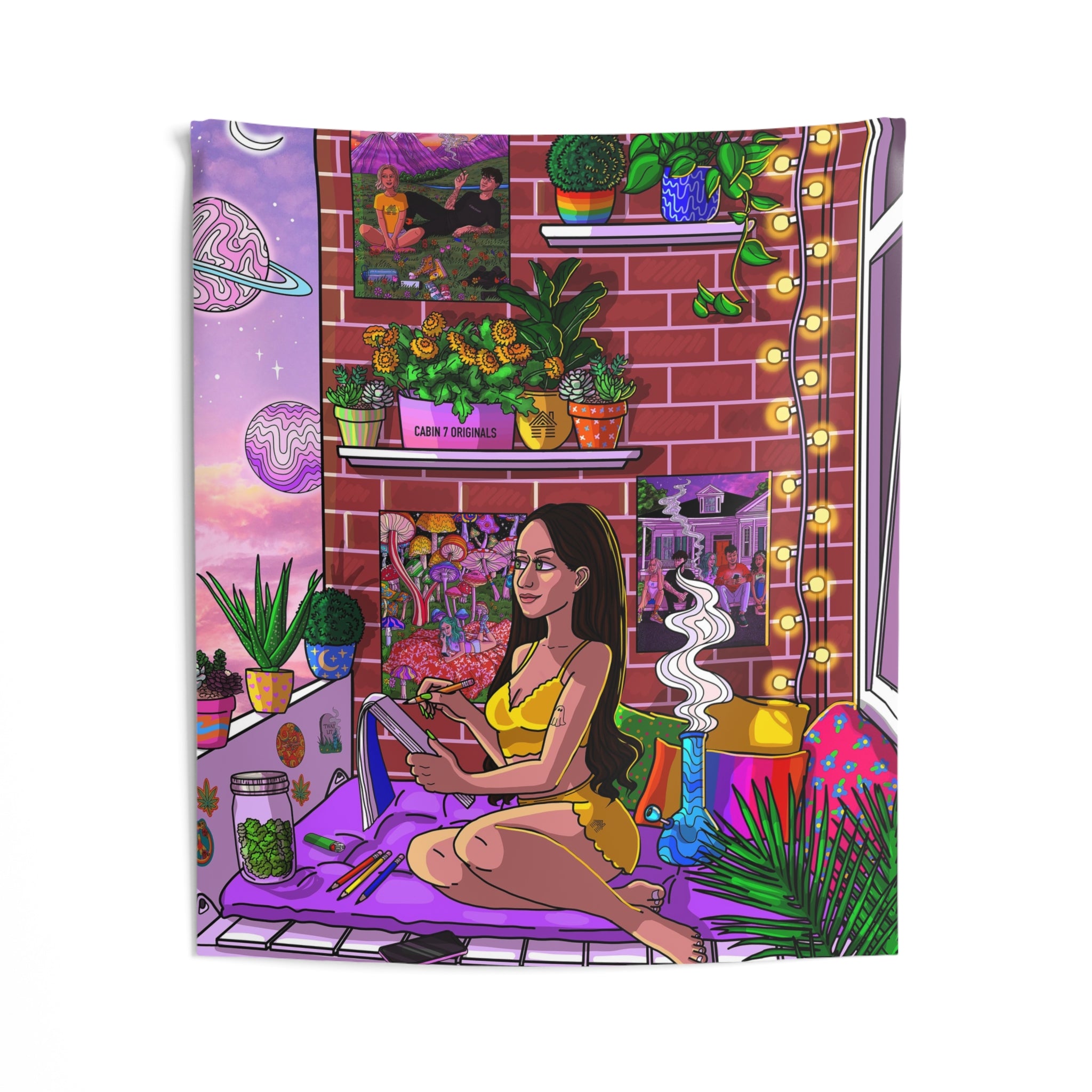 "Happy Place" Wall Tapestry