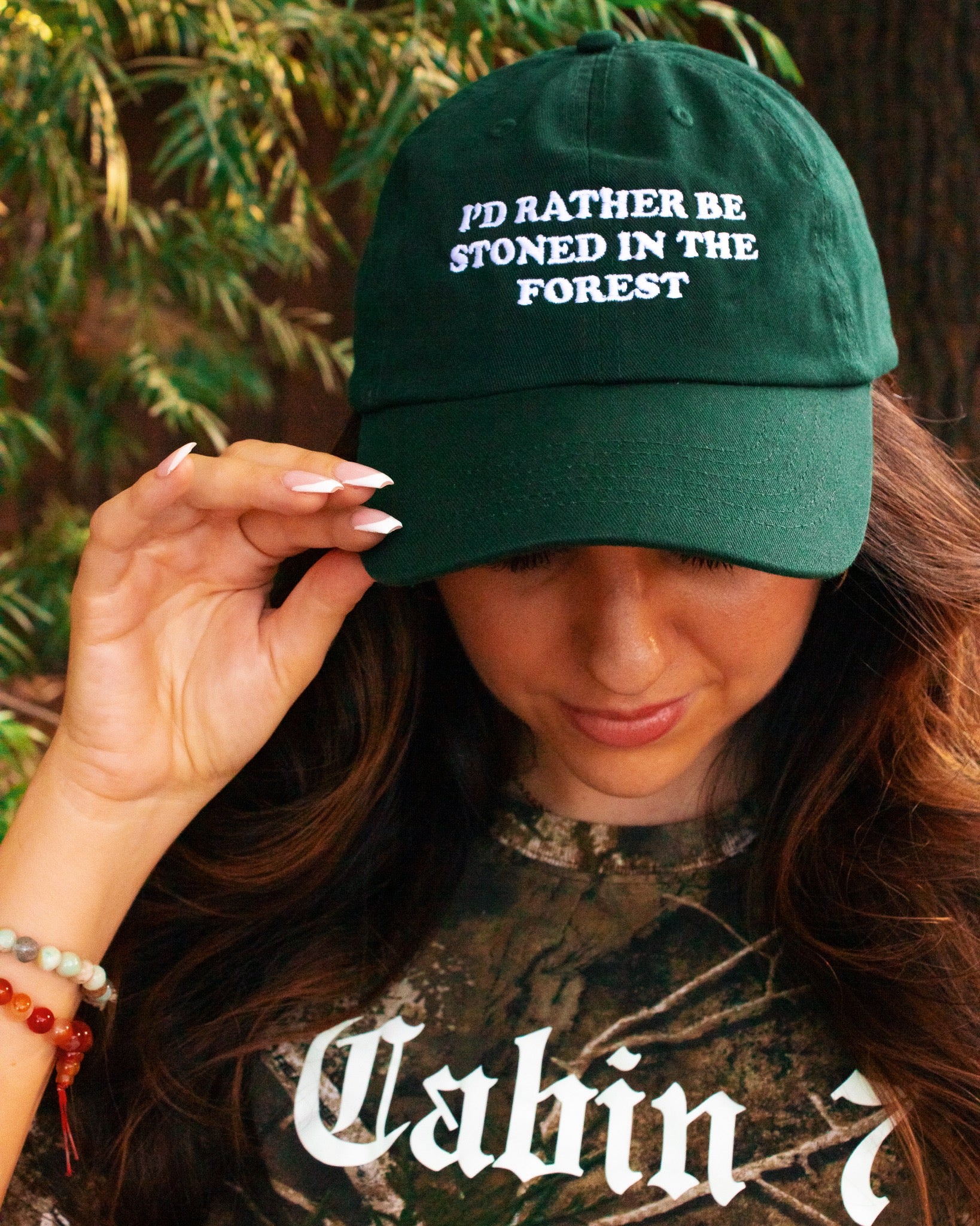 I'd Rather Be Stoned in the Forest Dad Hat