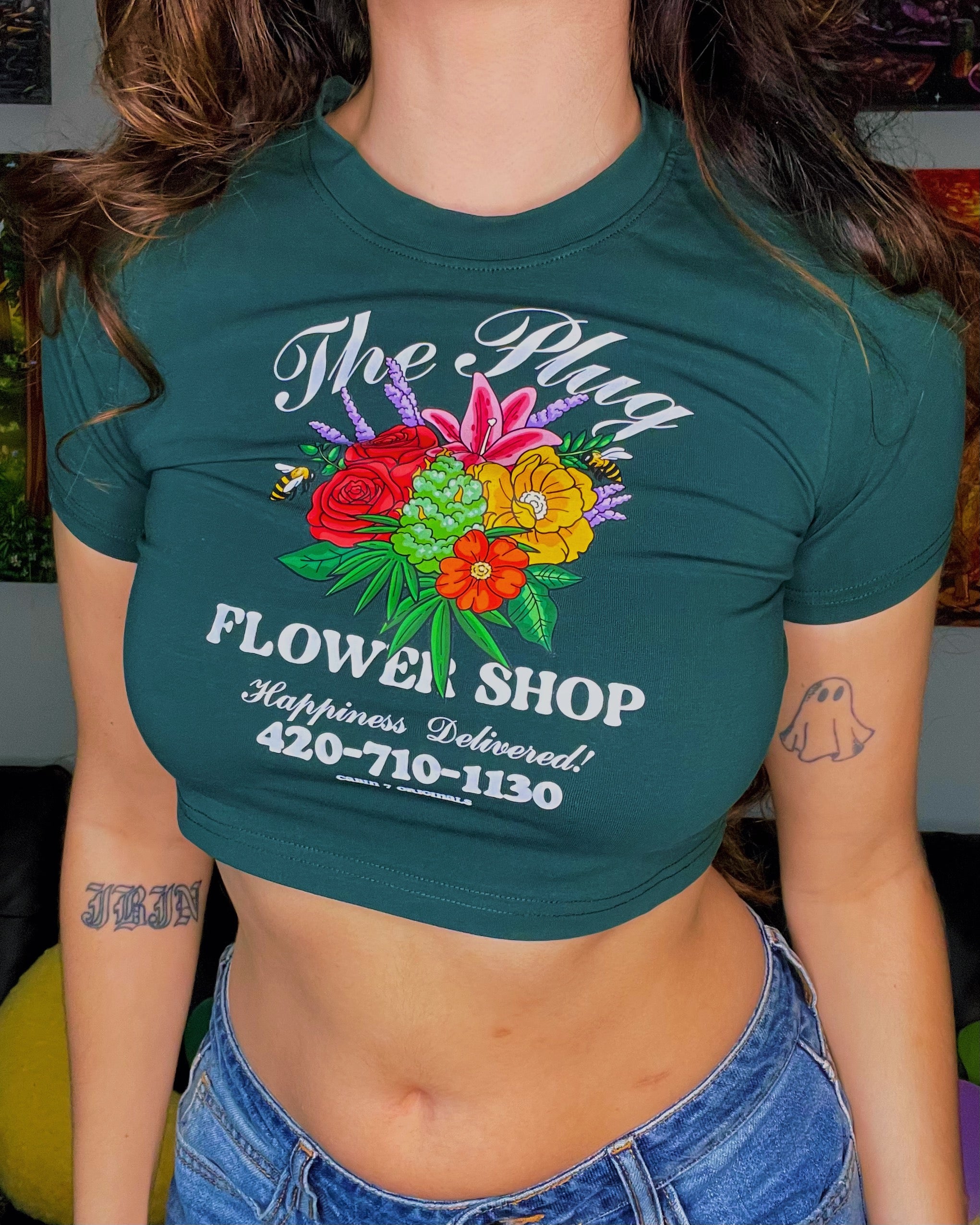 Flower Shop Crop Top