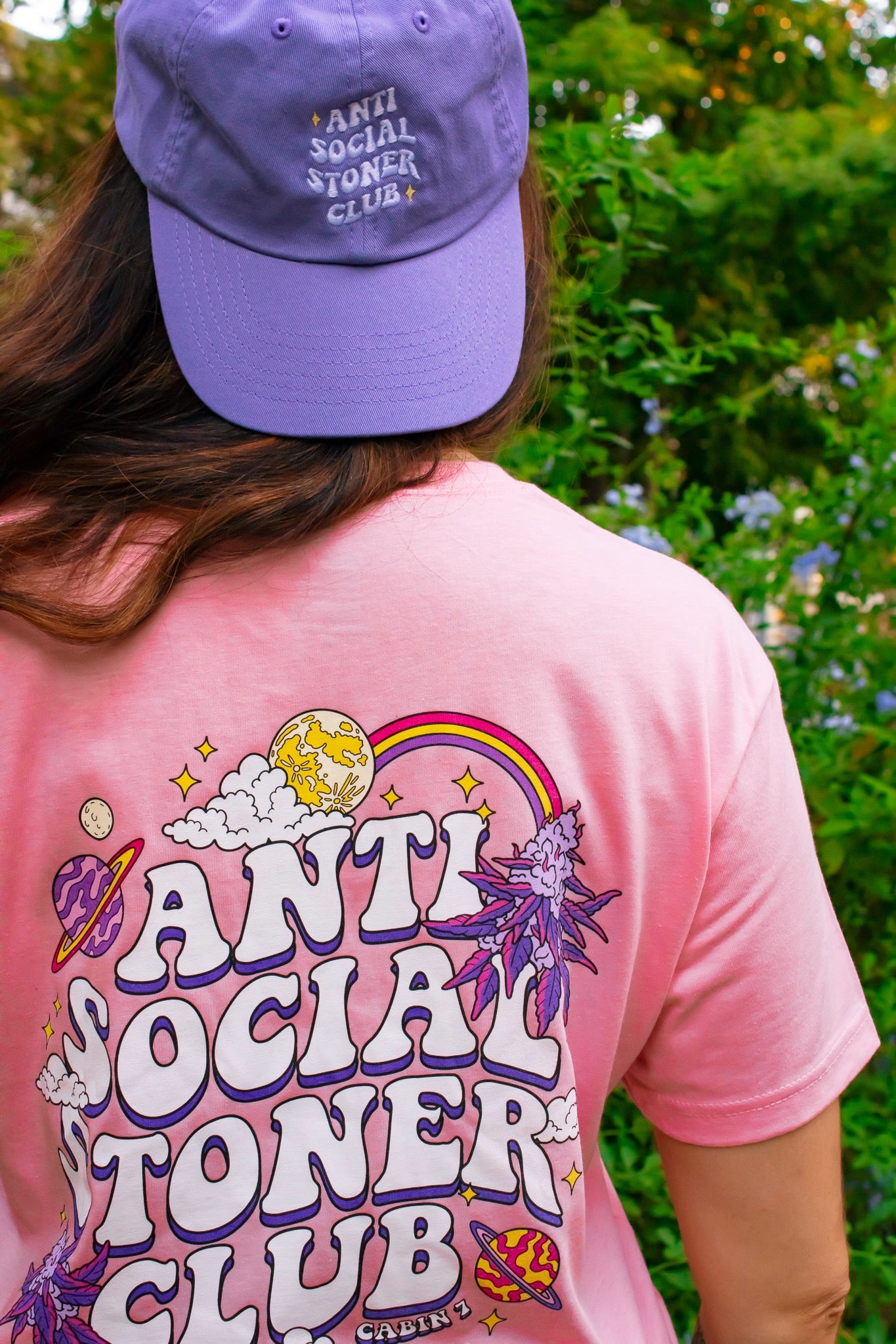 Antisocial Stoner Club T-Shirt - PINK