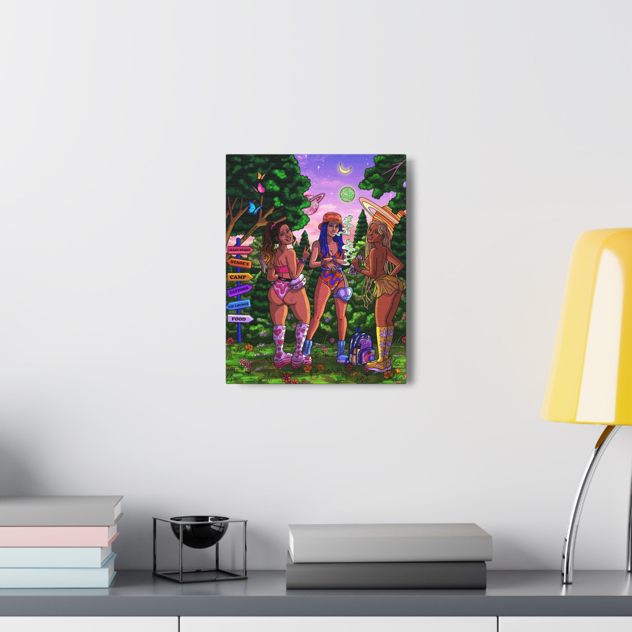 "Festie Besties" Canvas Print