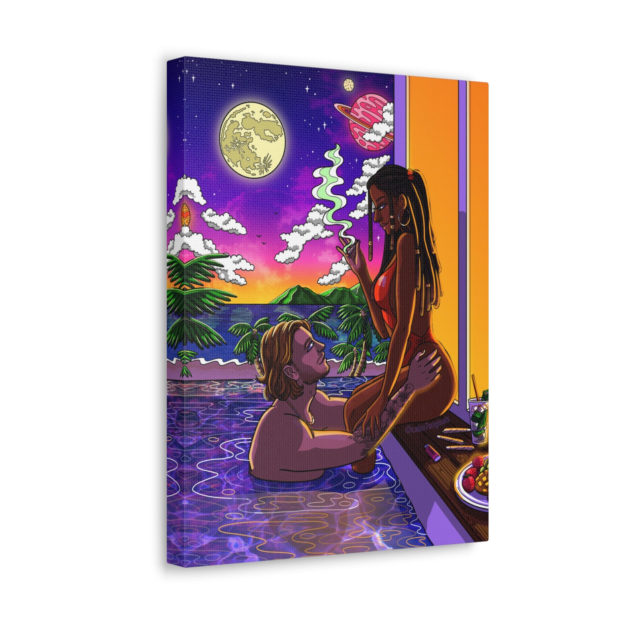 "Baecation" Canvas Print