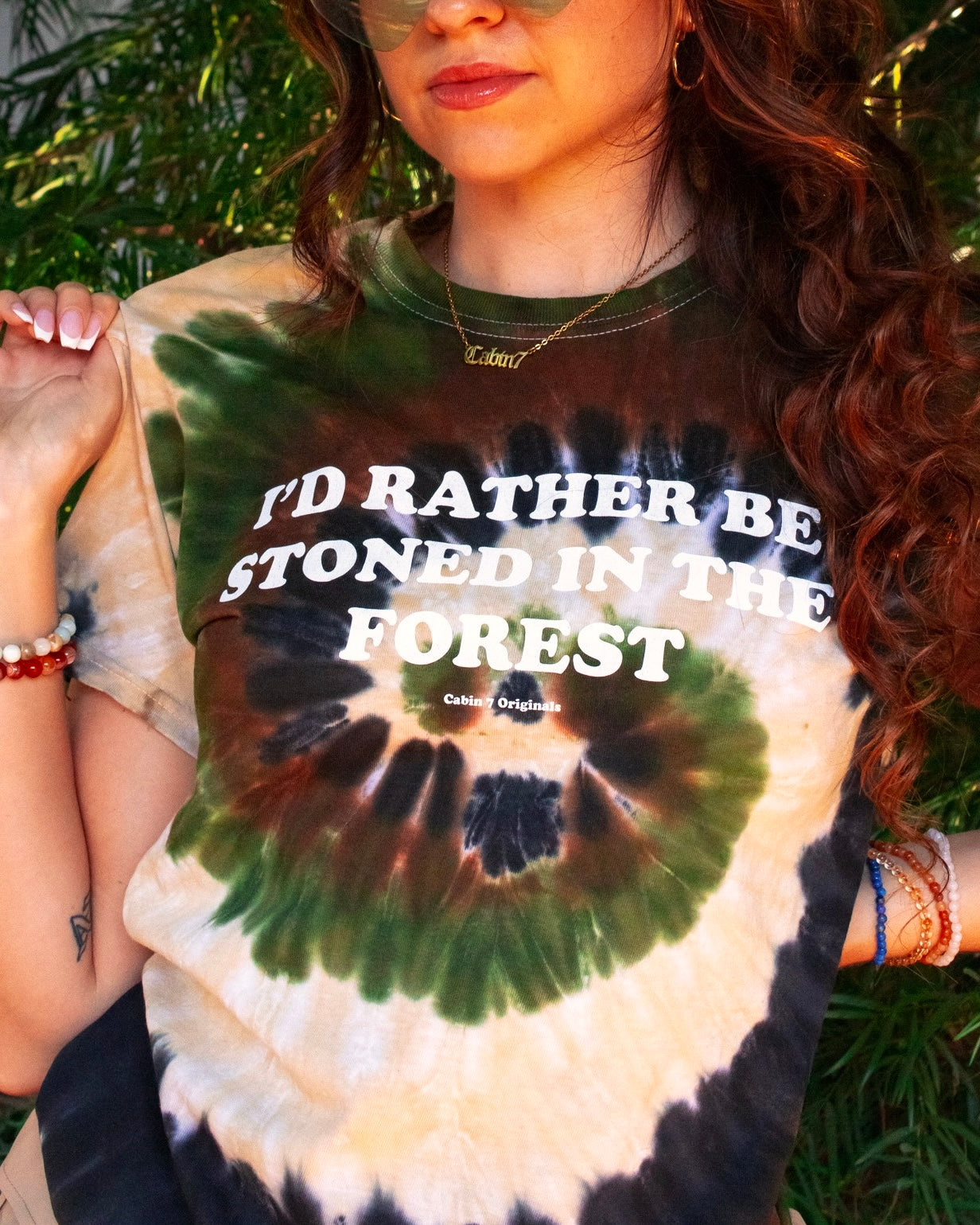 I'd Rather Be Stoned in the Forest Tie Dye T-Shirt