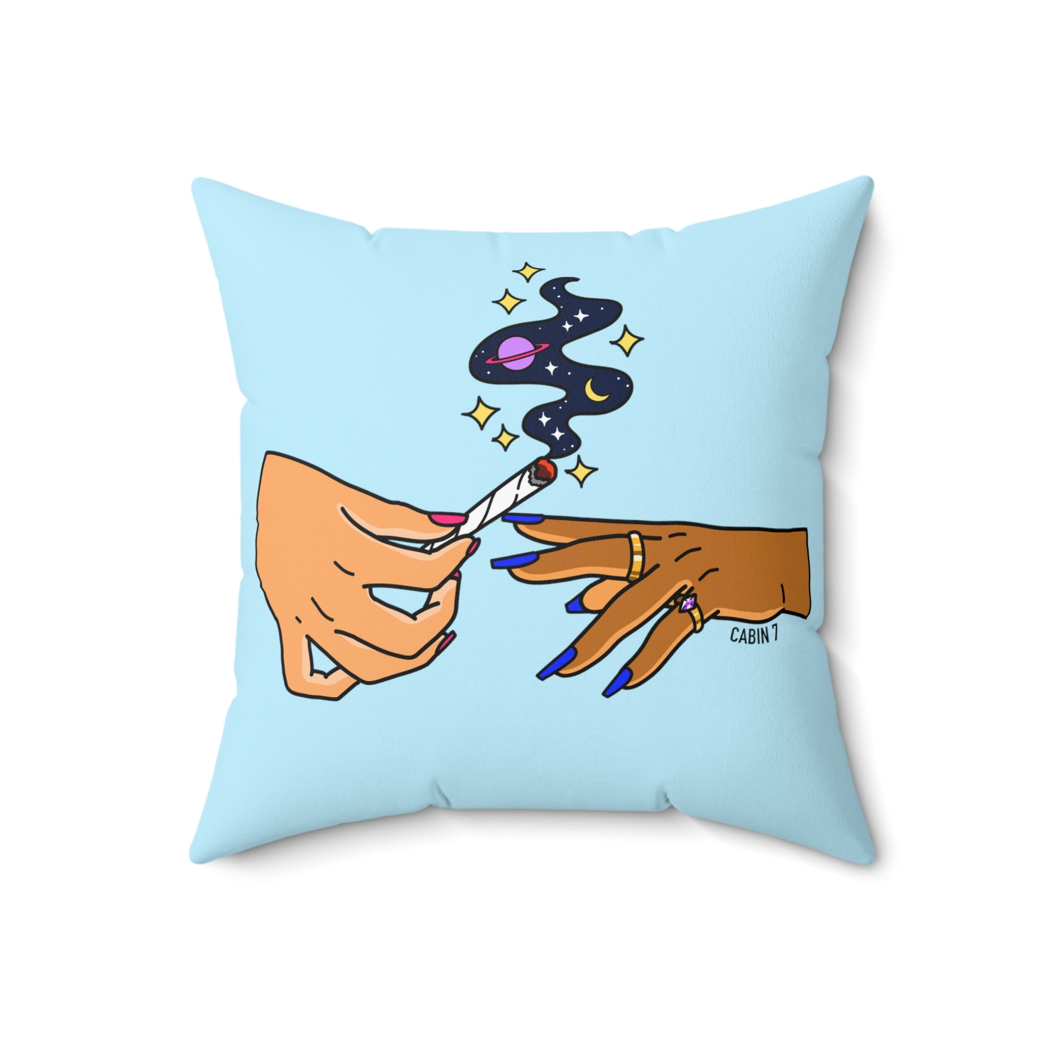 Space Sesh Throw Pillow