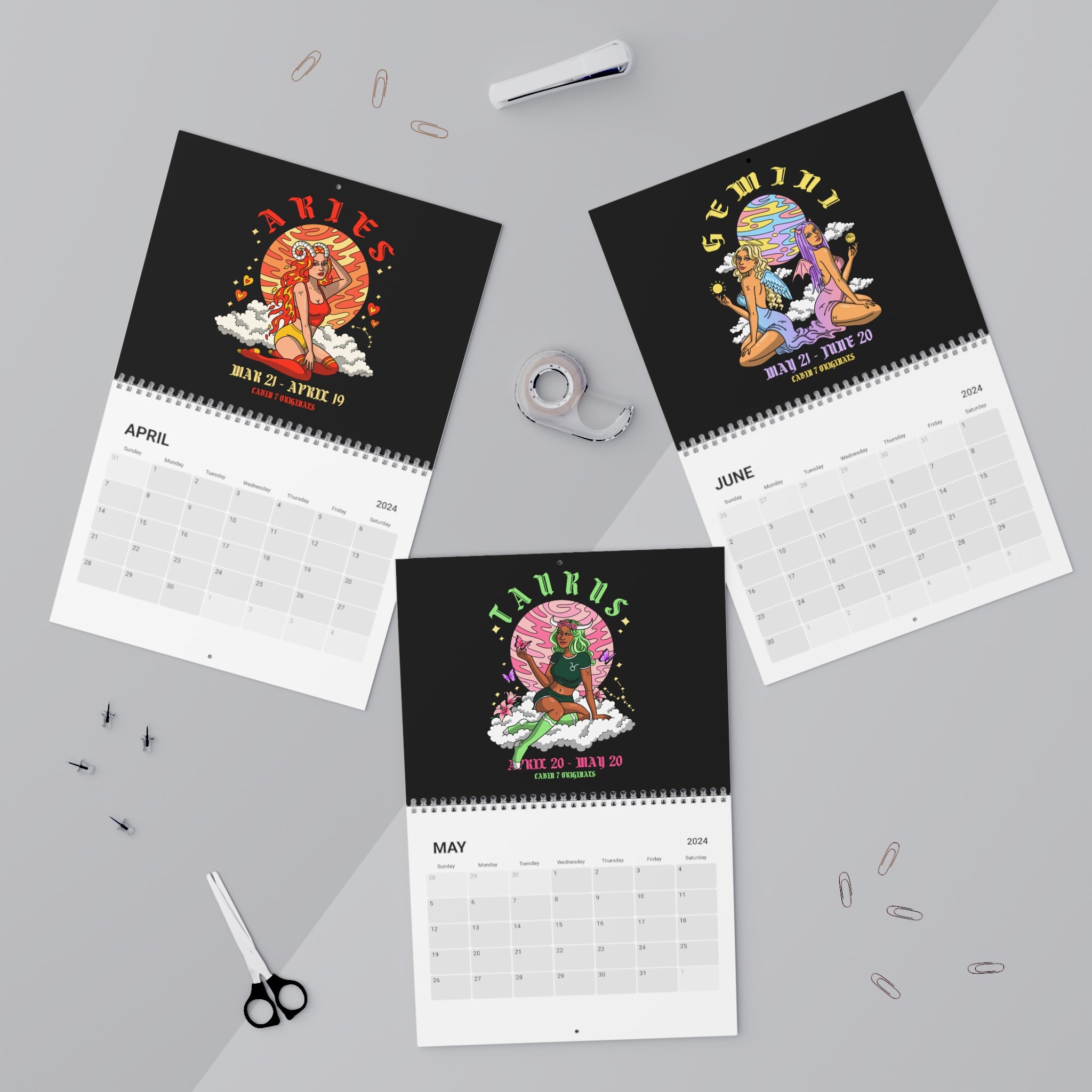 Zodiac Baddies 2024 Calendar