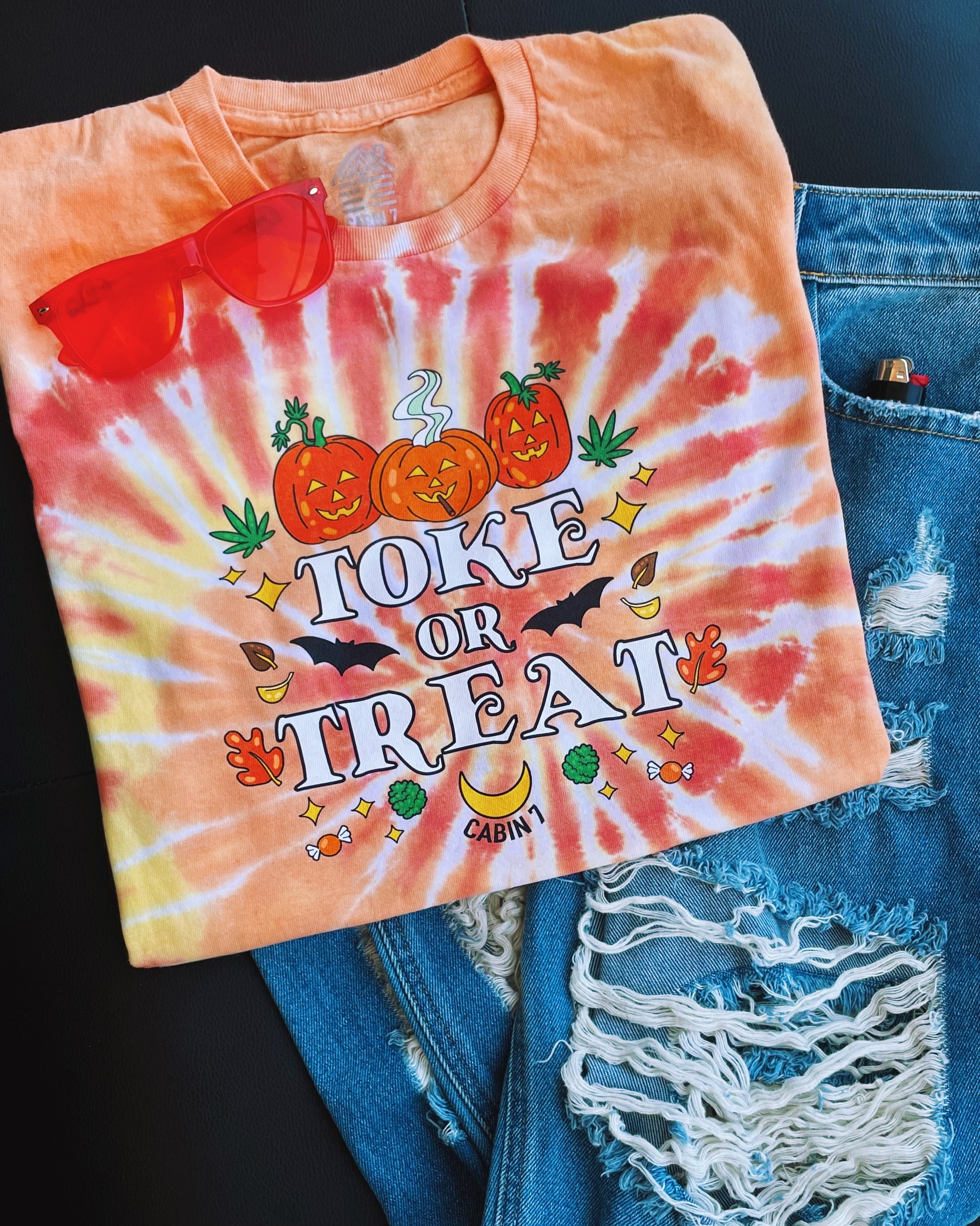 Toke Or Treat Tie Dye T-Shirt