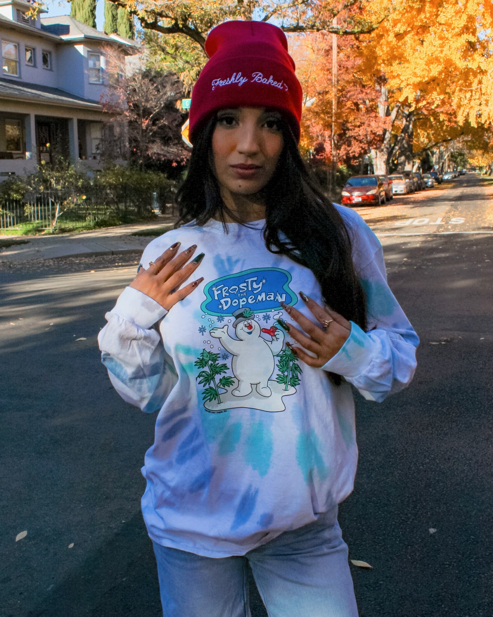 Frosty the Dopeman Long Sleeve T-Shirt