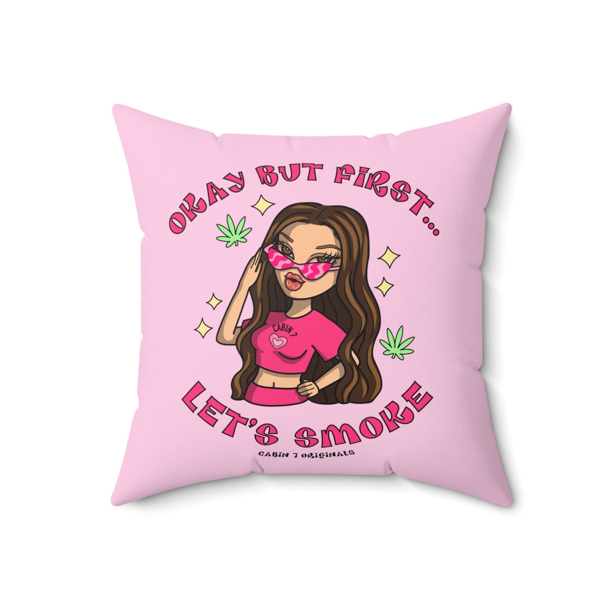 Let's Smoke Throw Pillow