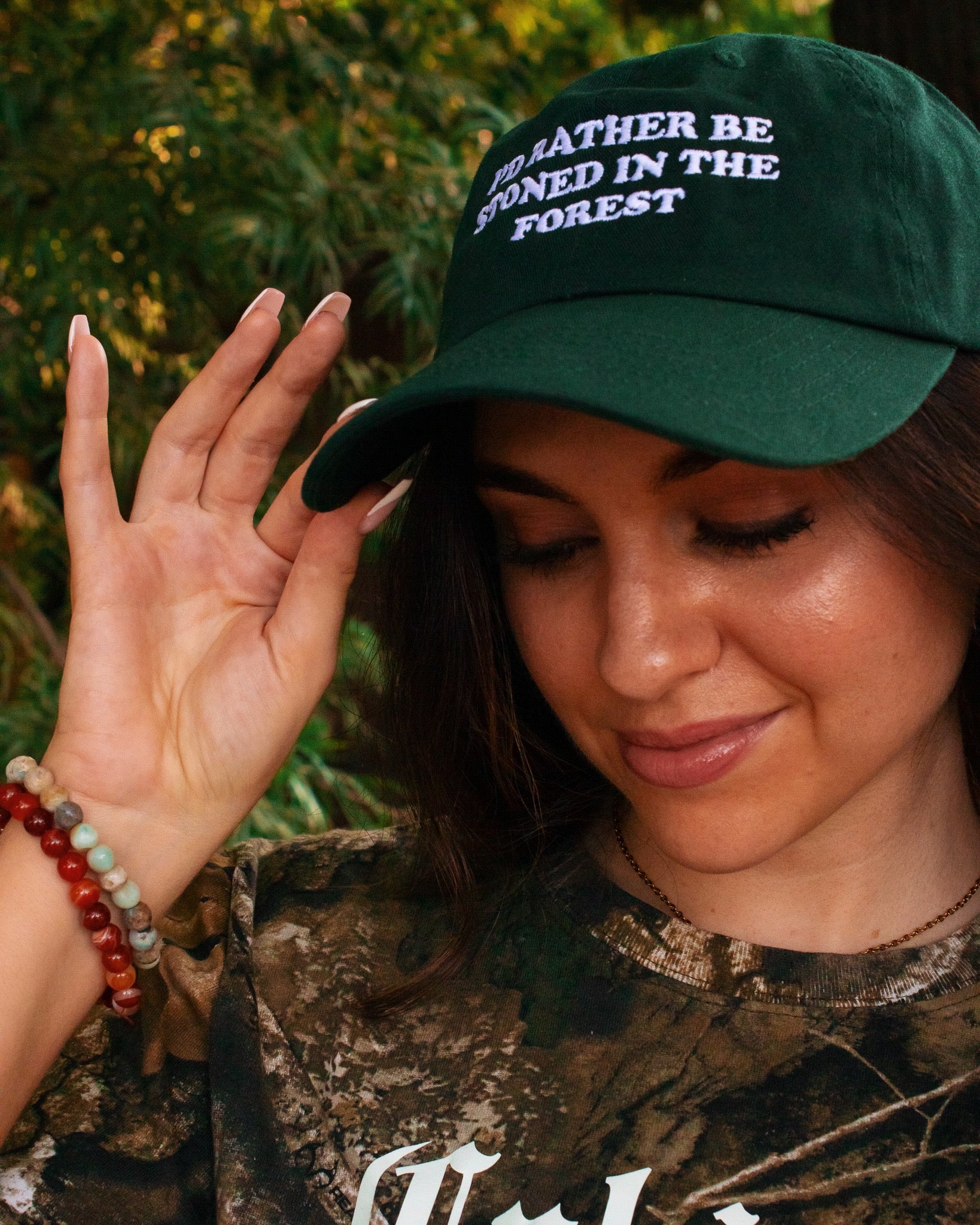 I'd Rather Be Stoned in the Forest Dad Hat