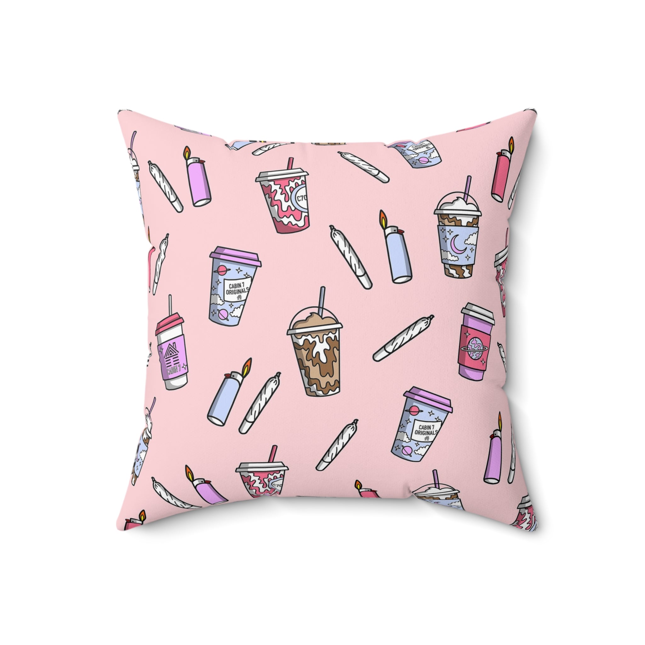 Coffee & J's Throw Pillow