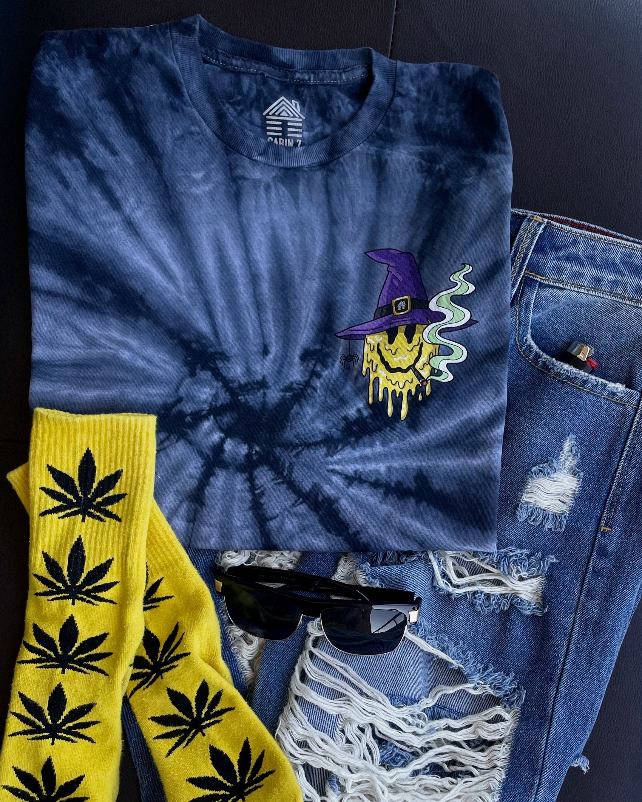 Stoney Witch Smiley Tie Dye T-Shirt
