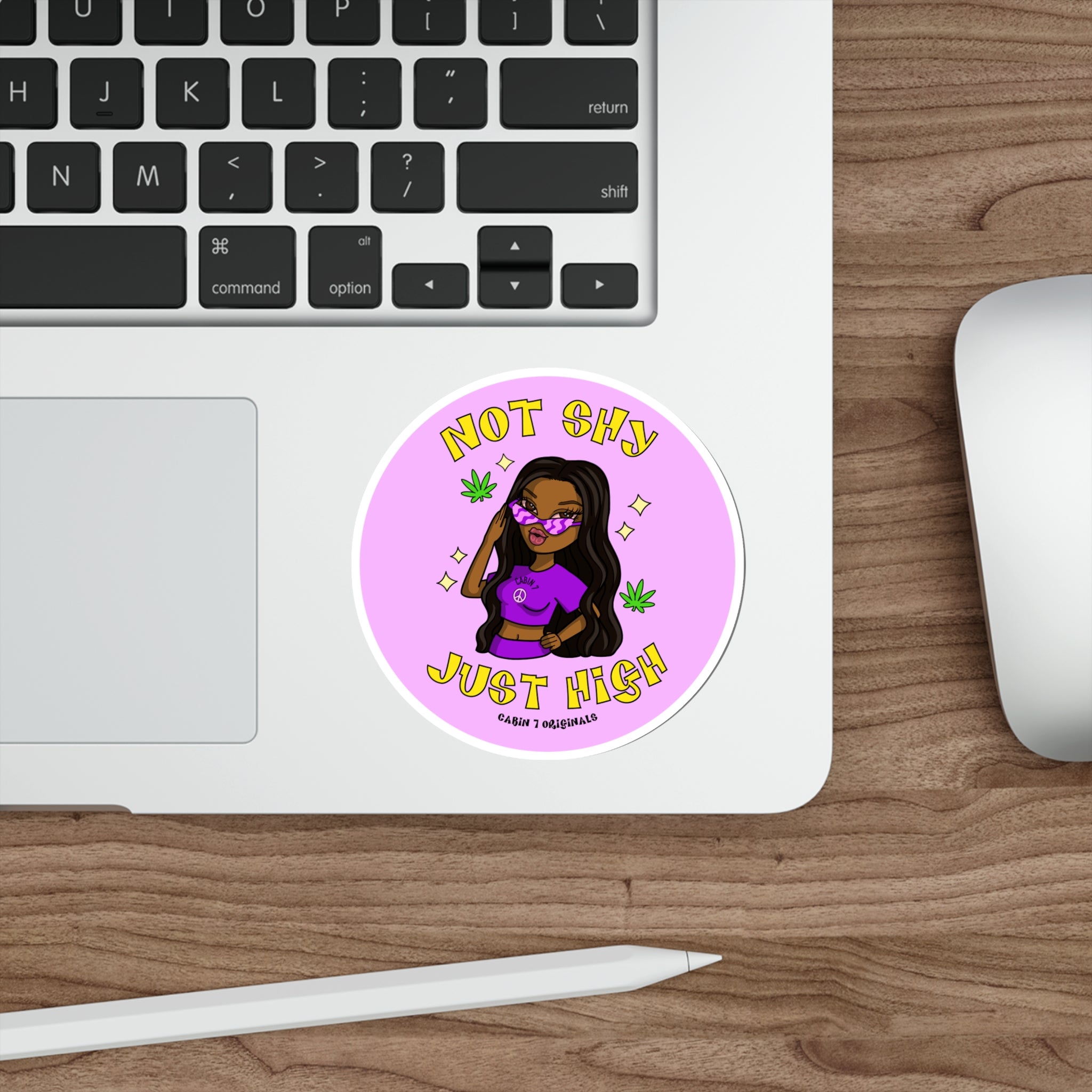 Not Shy Sticker