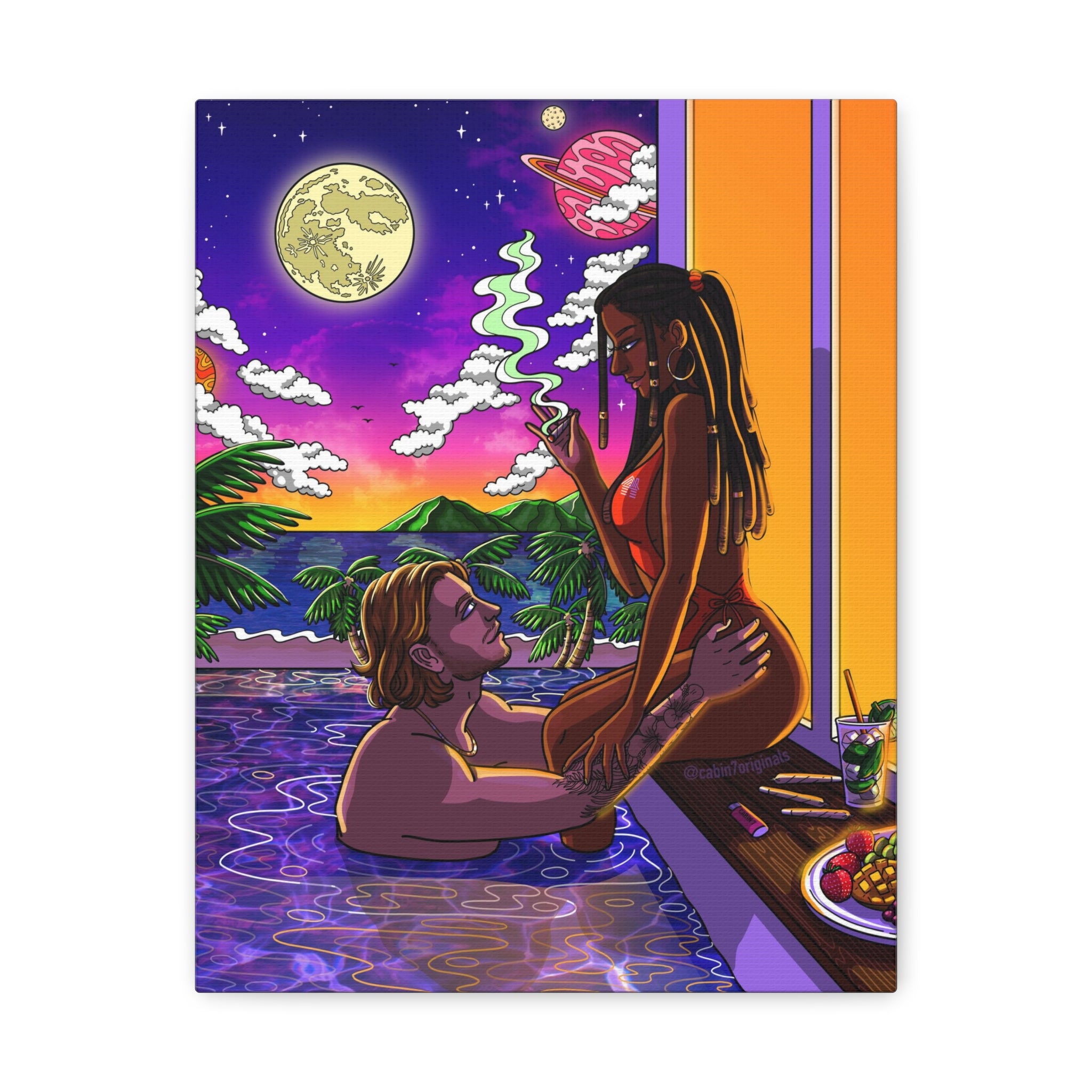 "Baecation" Canvas Print