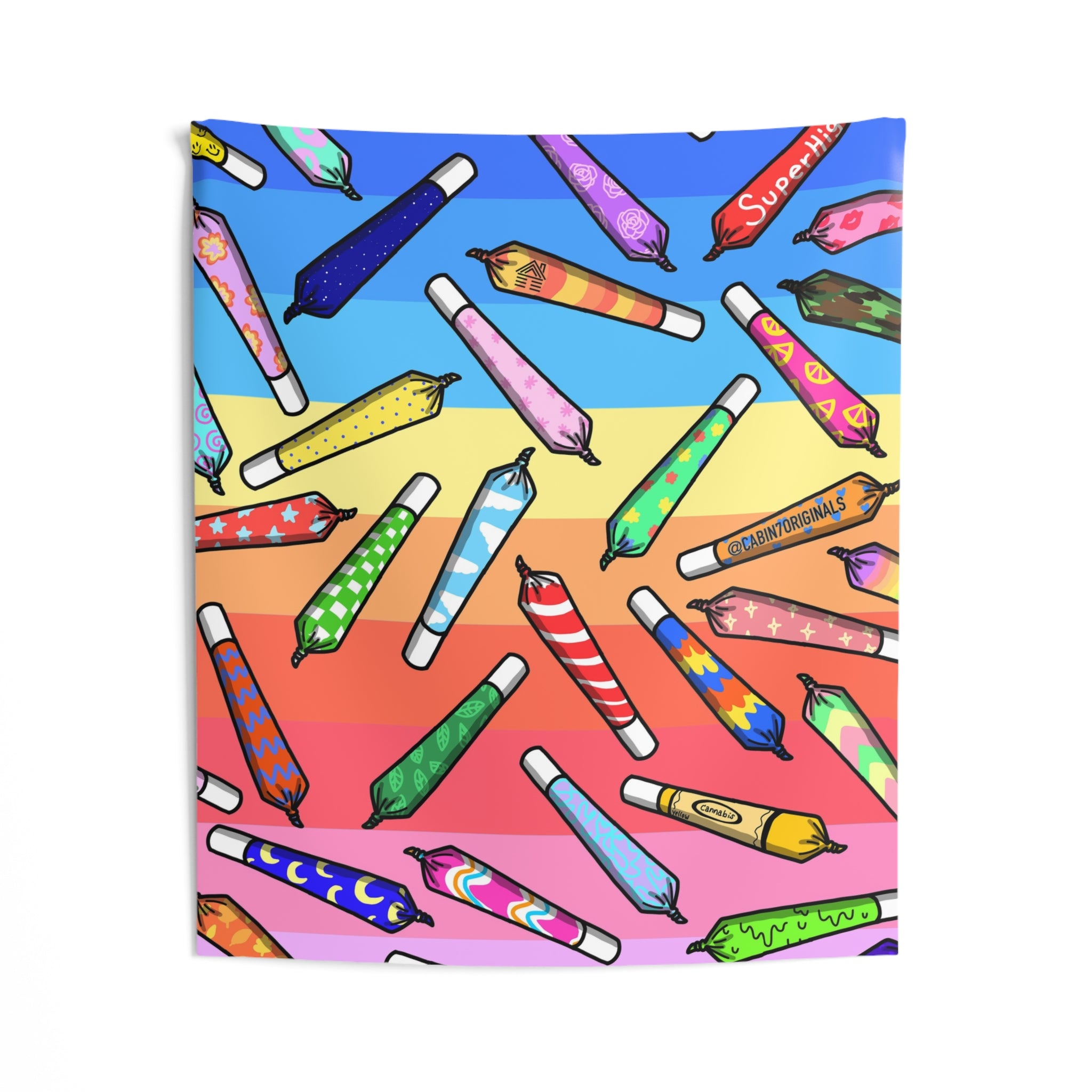 "Rainbow Joints" Wall Tapestry