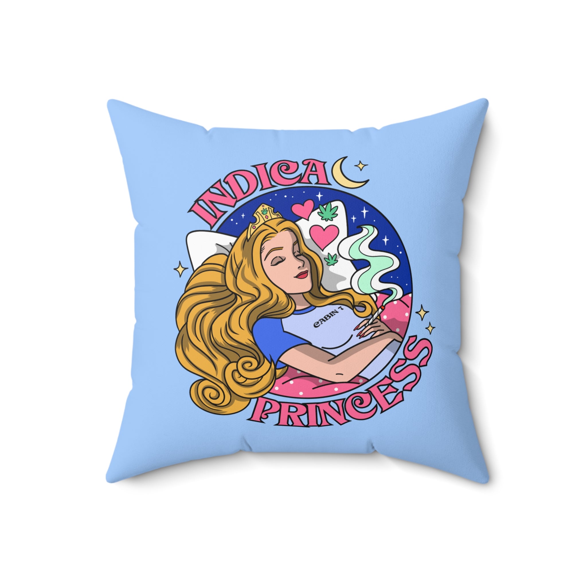 Indica Princess Throw Pillow