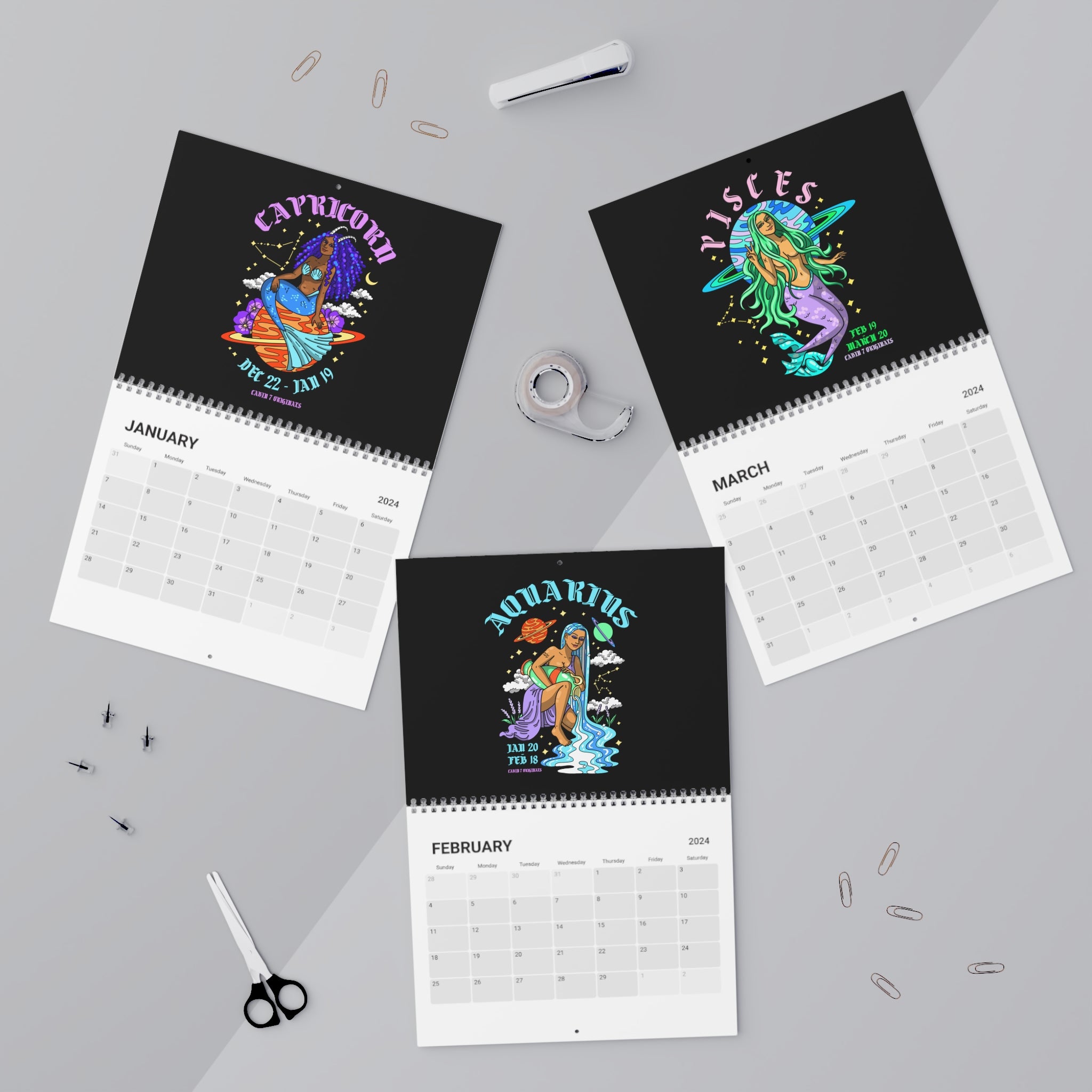 Zodiac Baddies 2024 Calendar