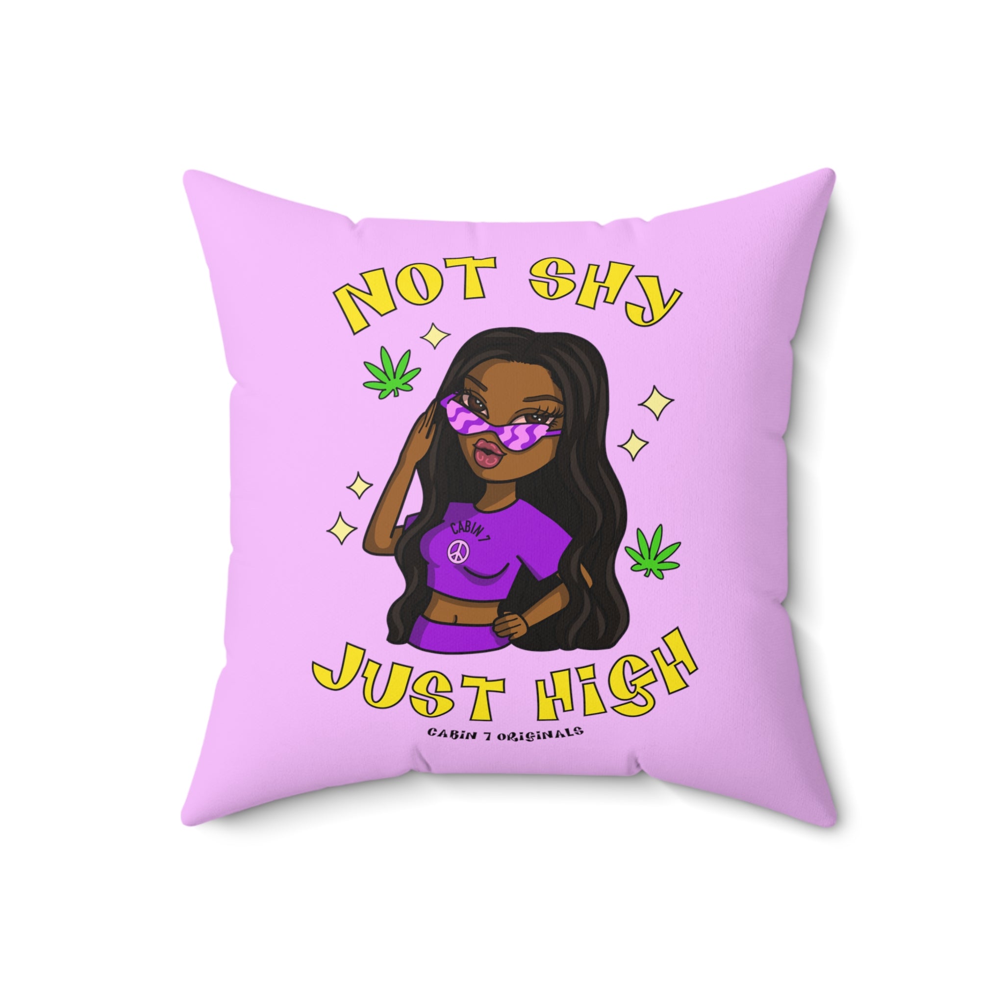 Not Shy Throw Pillow